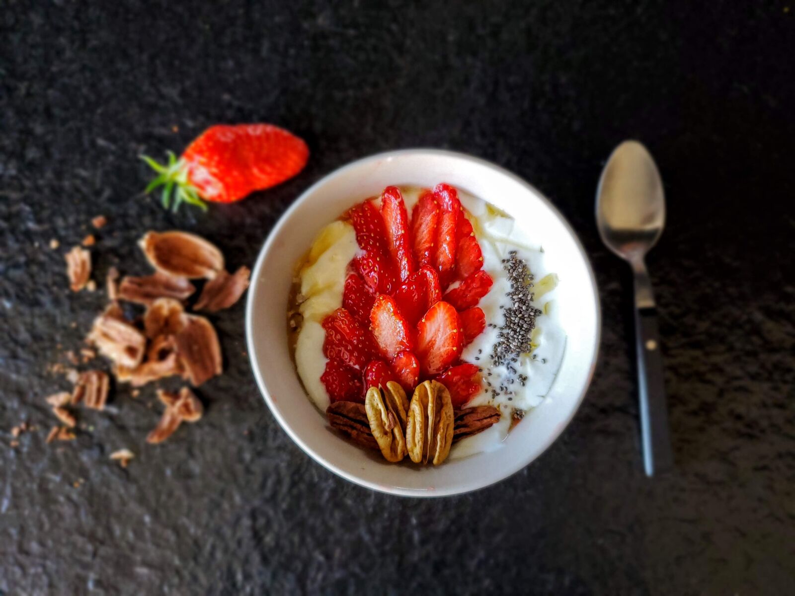 Samsung SM-G973U1 sample photo. Breakfast, acai bowl, breakfast photography
