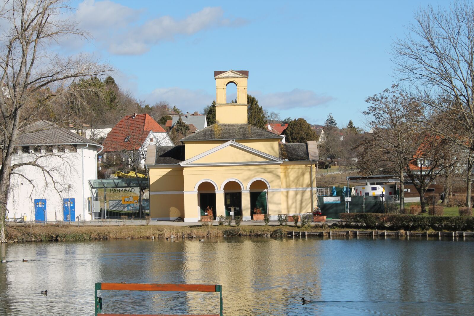 Canon EOS 1100D (EOS Rebel T3 / EOS Kiss X50) sample photo. Iron city, lake, chapel photography