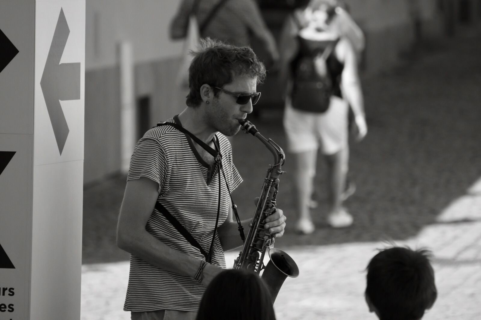 Nikon D7200 sample photo. Saxophone, street, music photography
