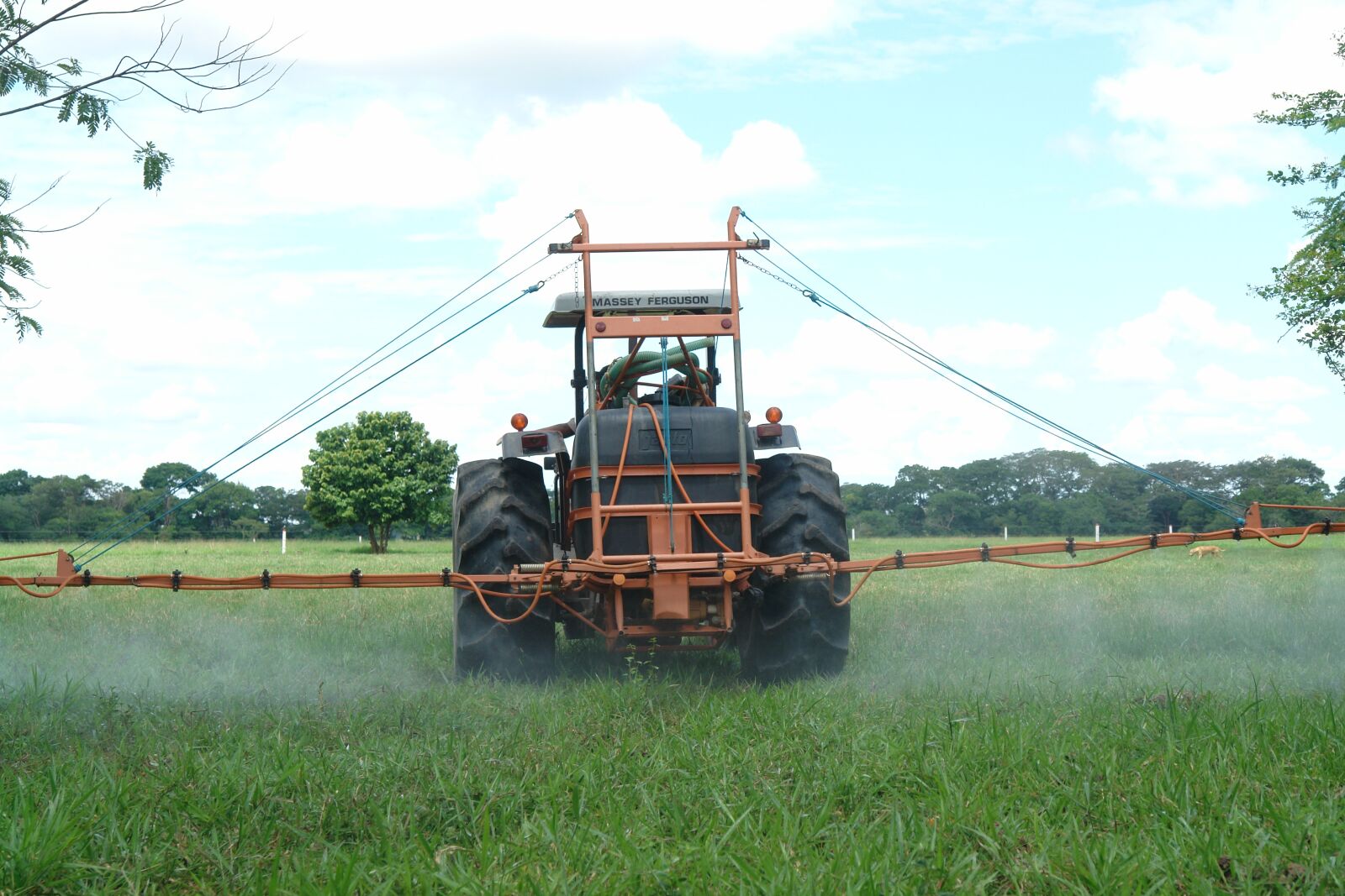 Sony DSC-R1 sample photo. Tractor, fumigate photography