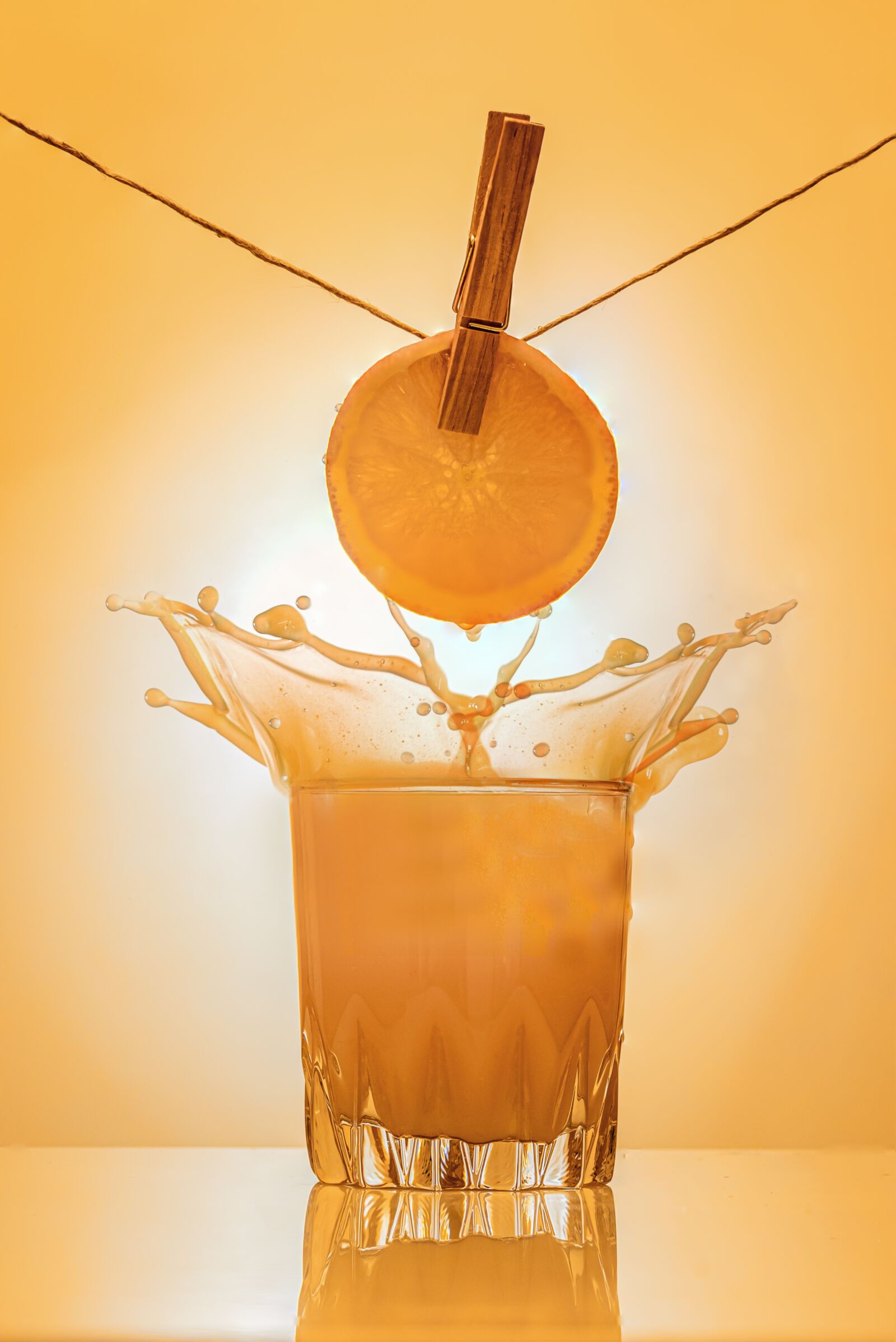 Canon EOS R sample photo. Orange slice, orange juice photography