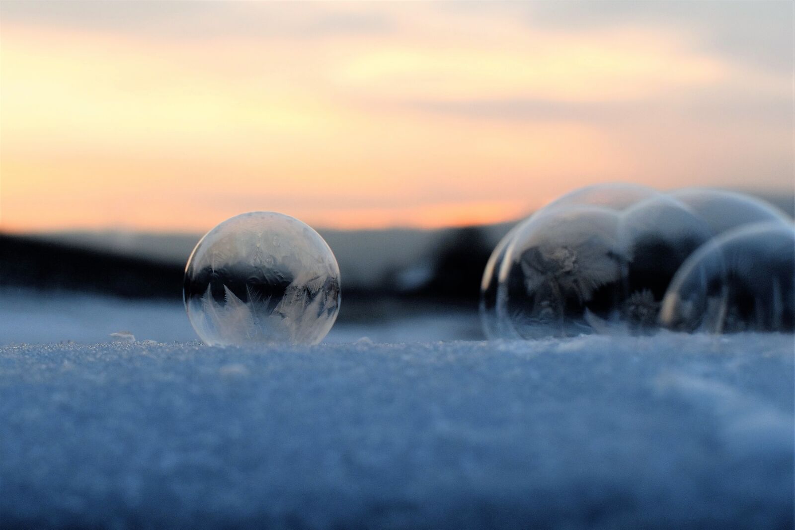 Nikon D5500 sample photo. Soap bubble, frozen, frozen photography