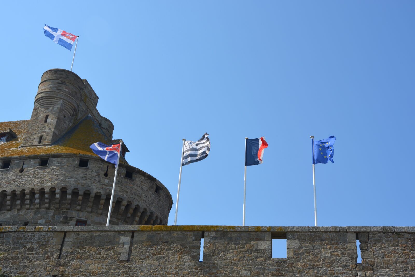 Nikon D5200 sample photo. Flags, brittany, europe photography