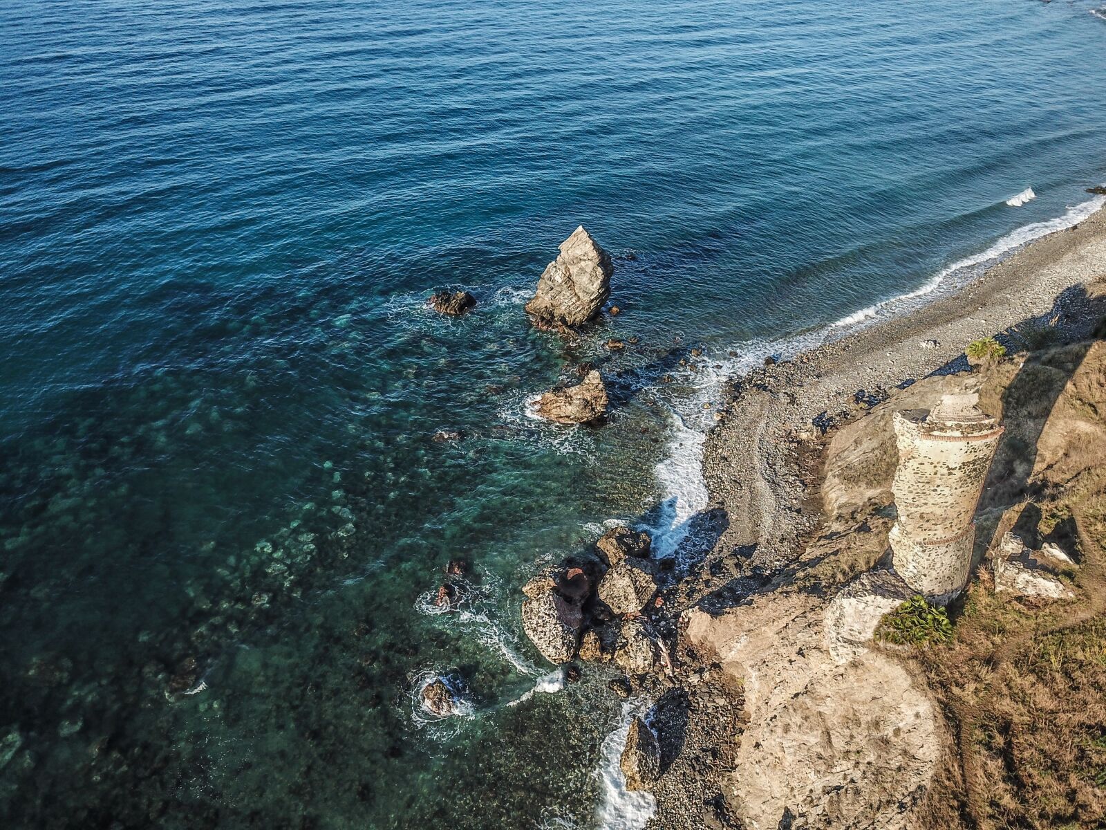 DJI FC220 sample photo. Tower, beach paper mill photography