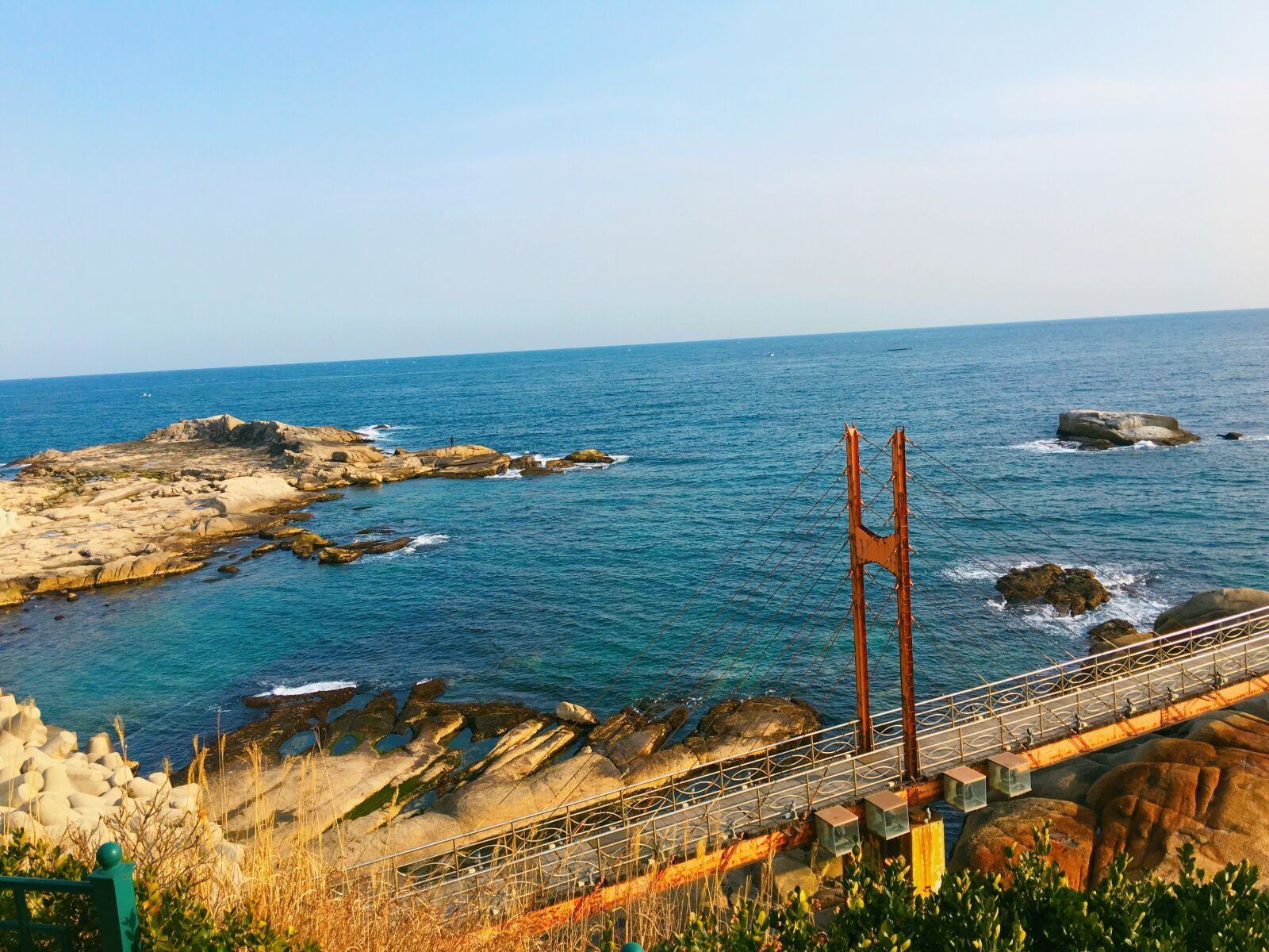 Apple iPhone 6s Plus sample photo. Bridge, korea, sea photography