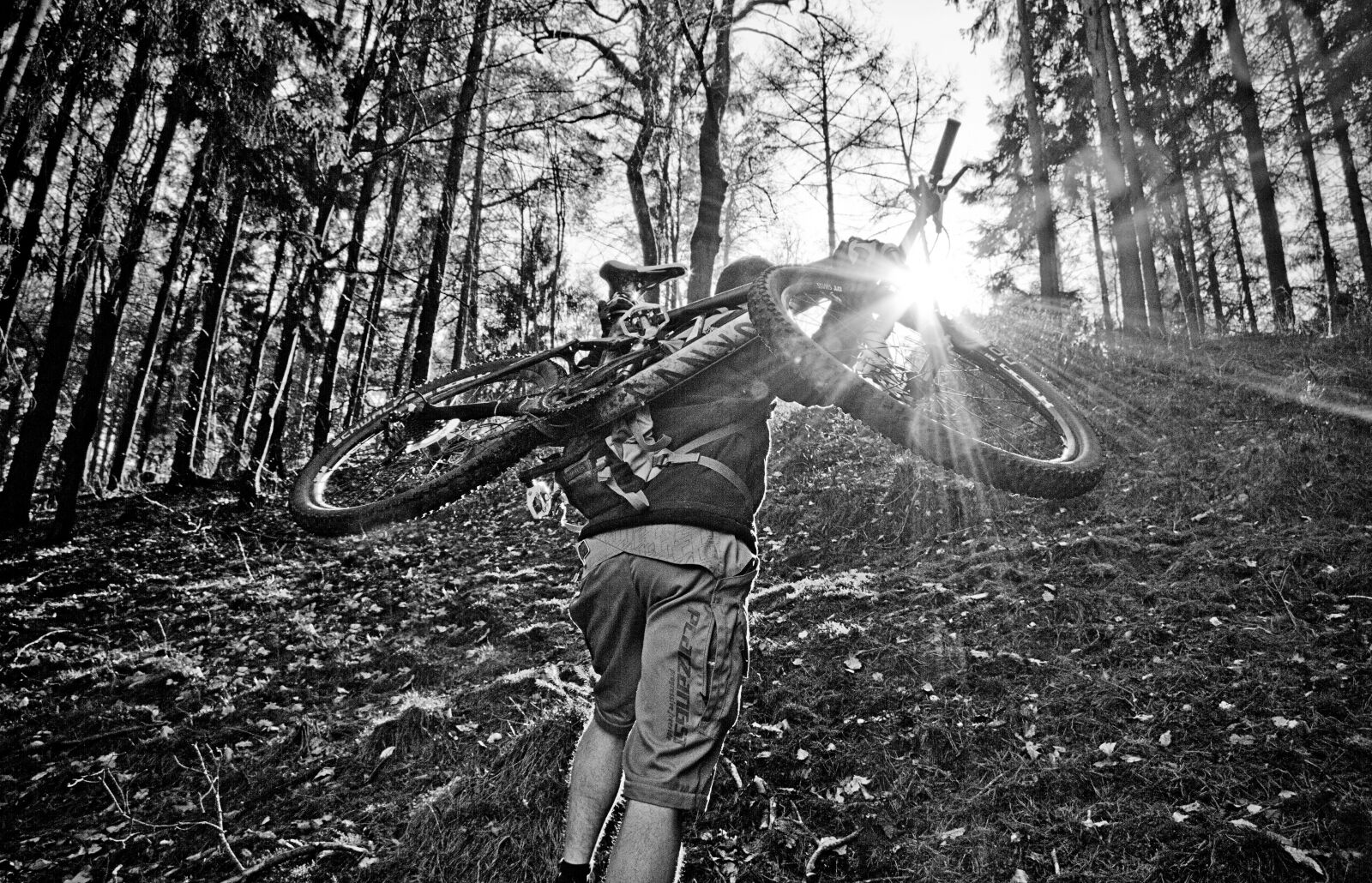 Canon EOS 7D sample photo. Mountain bike, uphill, hill photography