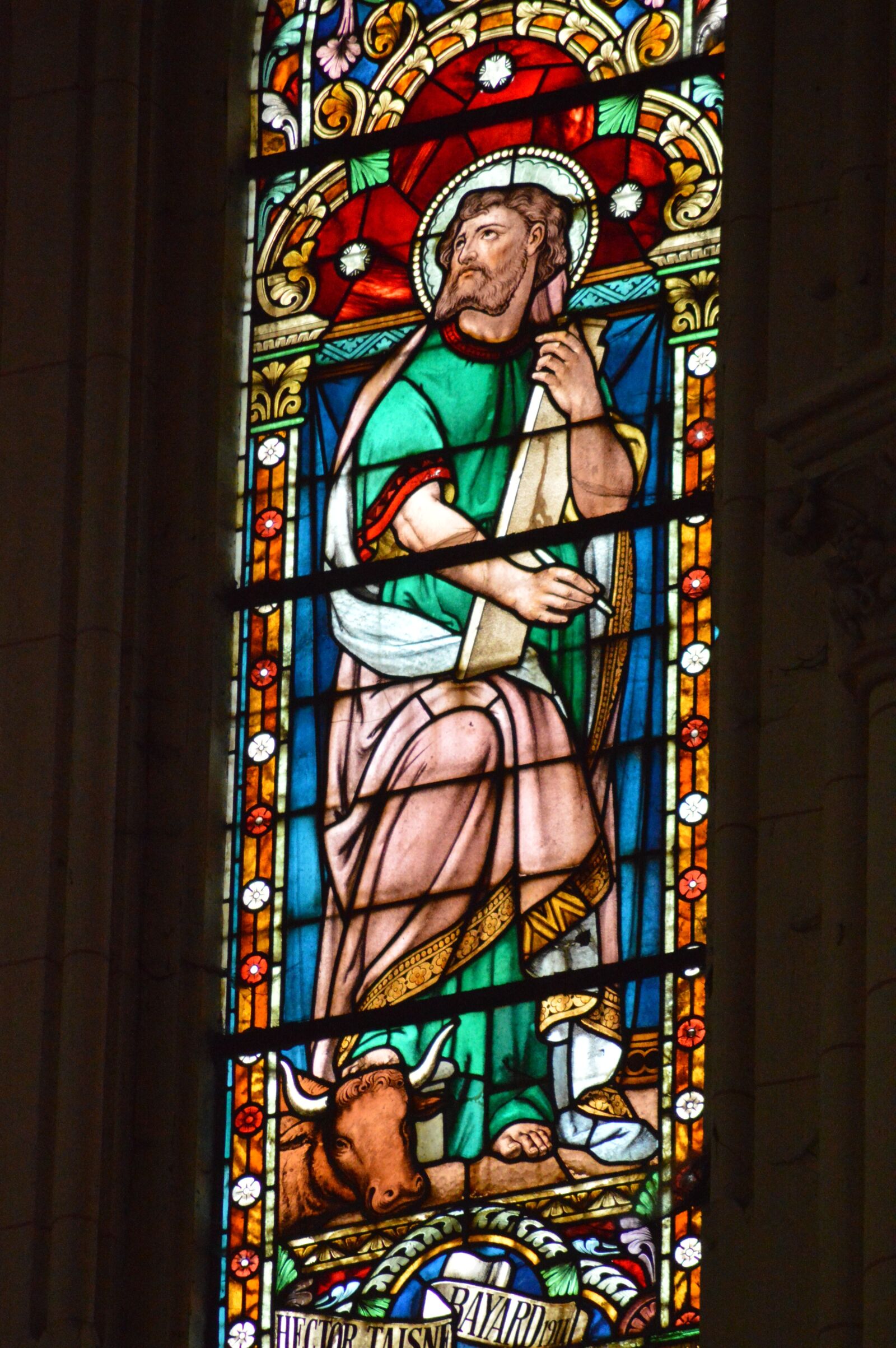 Nikon D3200 sample photo. Stained glass, colorful, man photography