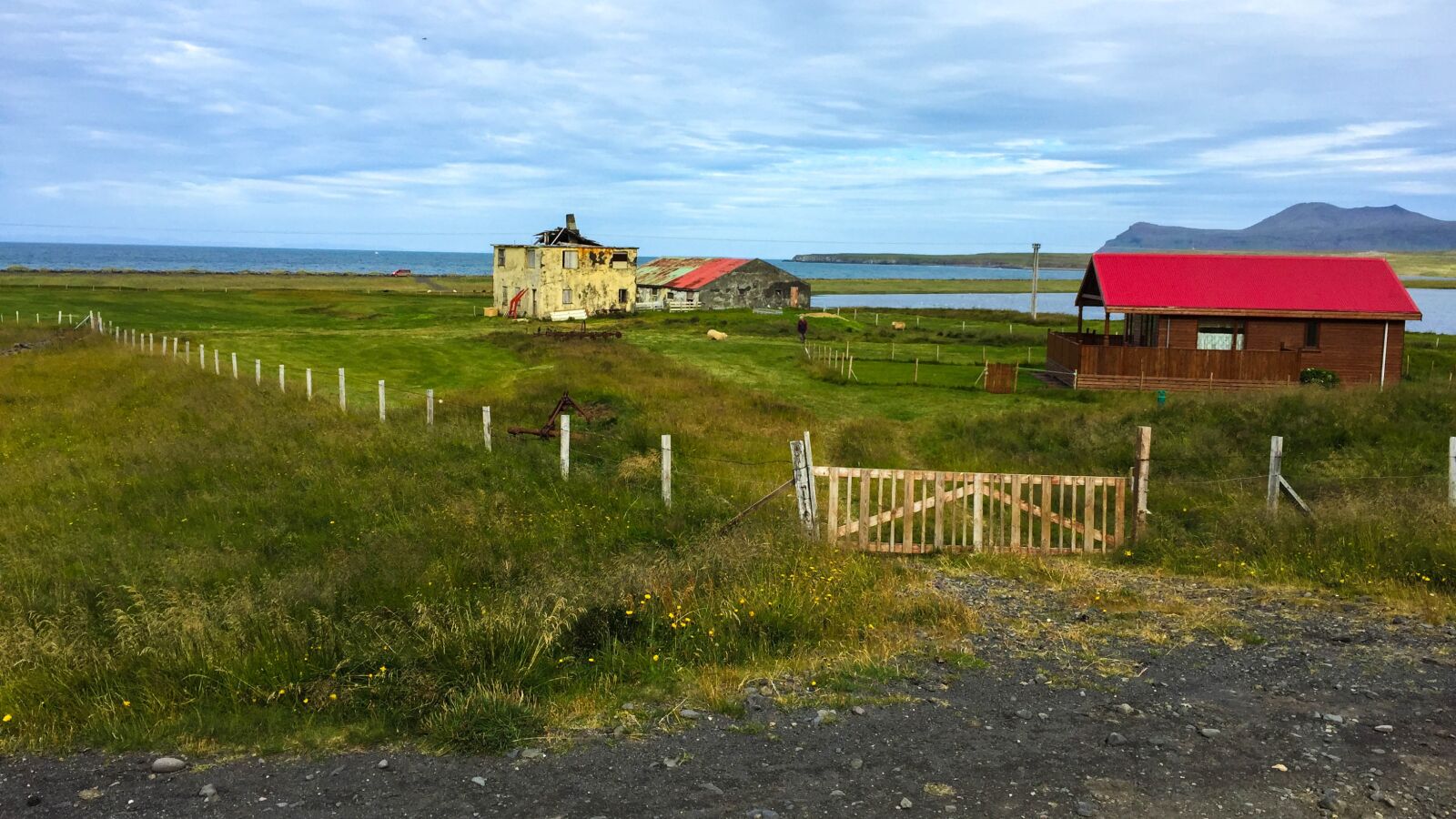 iPhone 6 Plus back camera 4.15mm f/2.2 sample photo. Iceland, farm, sky photography