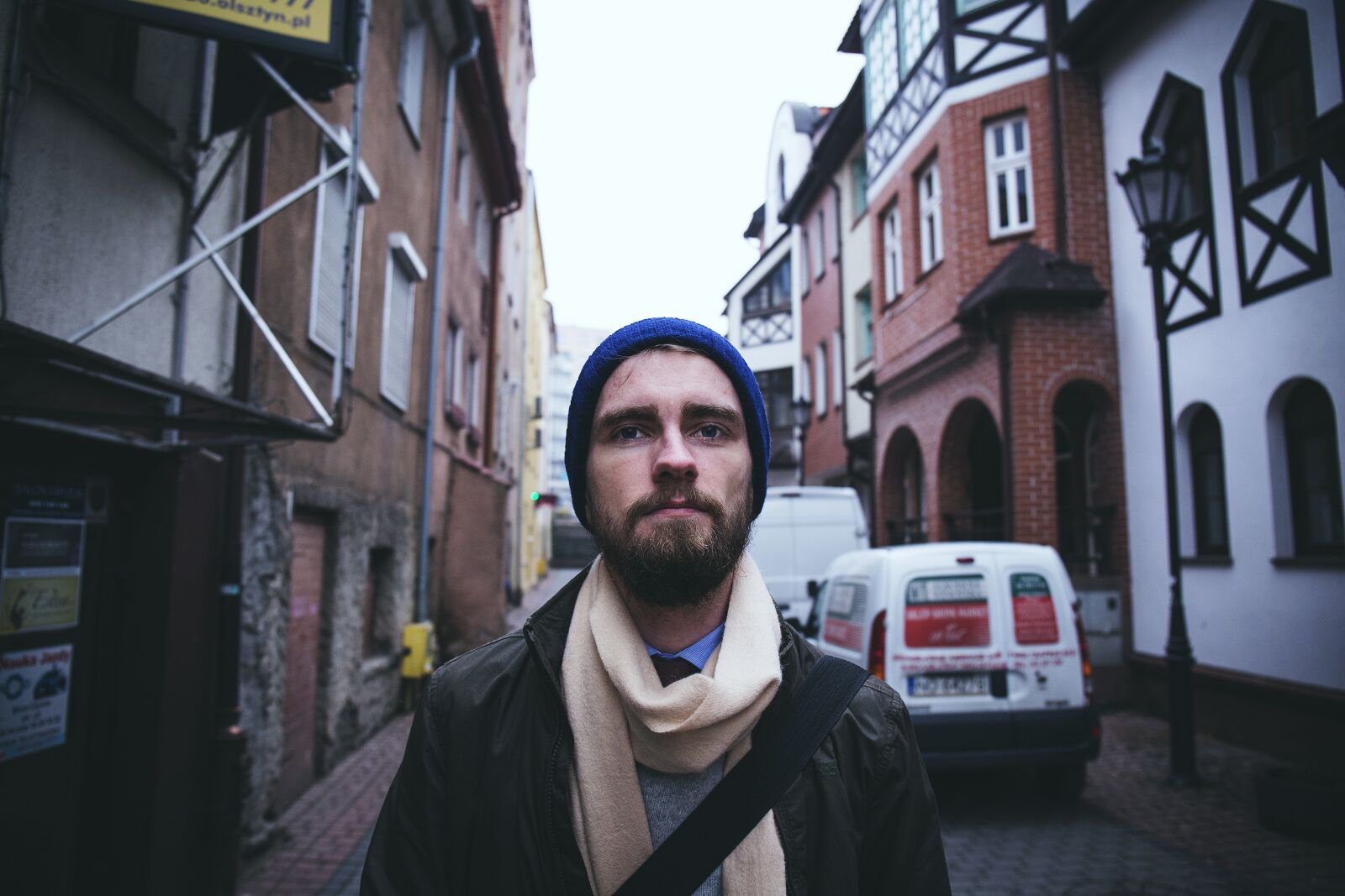 Canon EF 24-70mm F4L IS USM sample photo. People, beanie, beard photography