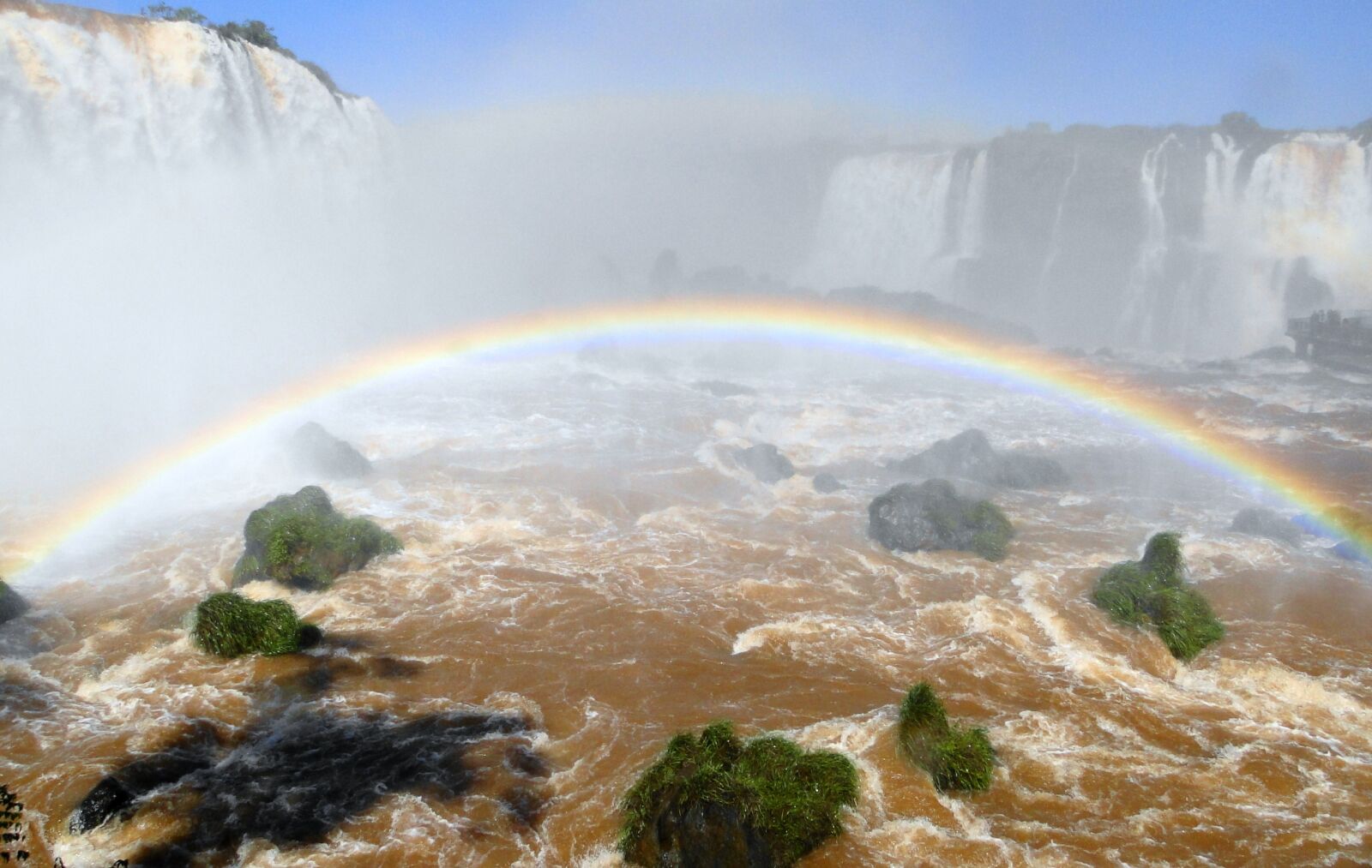 Sony Cyber-shot DSC-HX1 sample photo. Rainbow, river, waterfalls photography