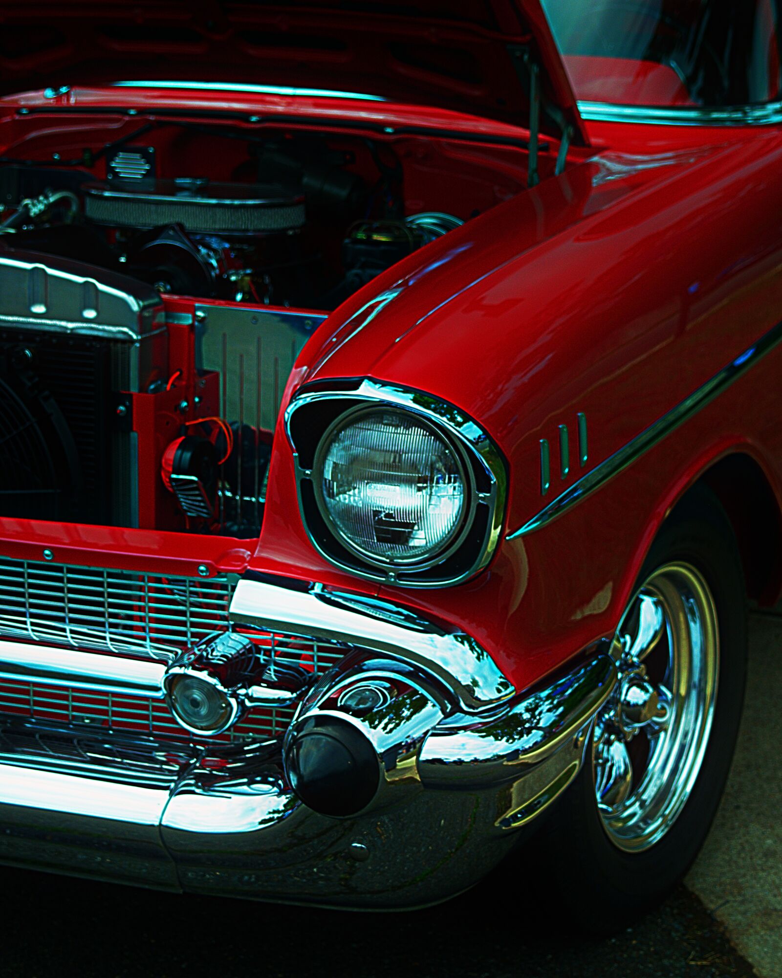 Nikon D3300 sample photo. Car, chevy, red photography