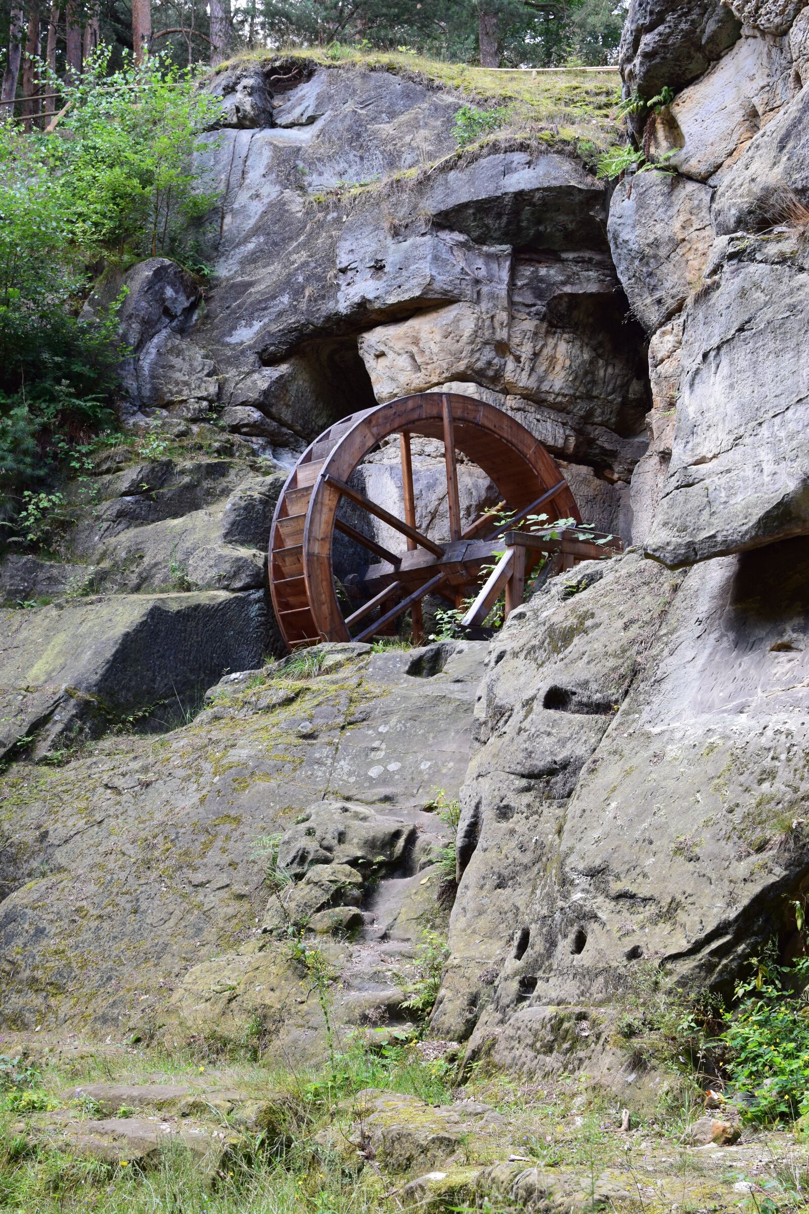 Nikon D5300 sample photo. Waterwheel, historically, construction photography