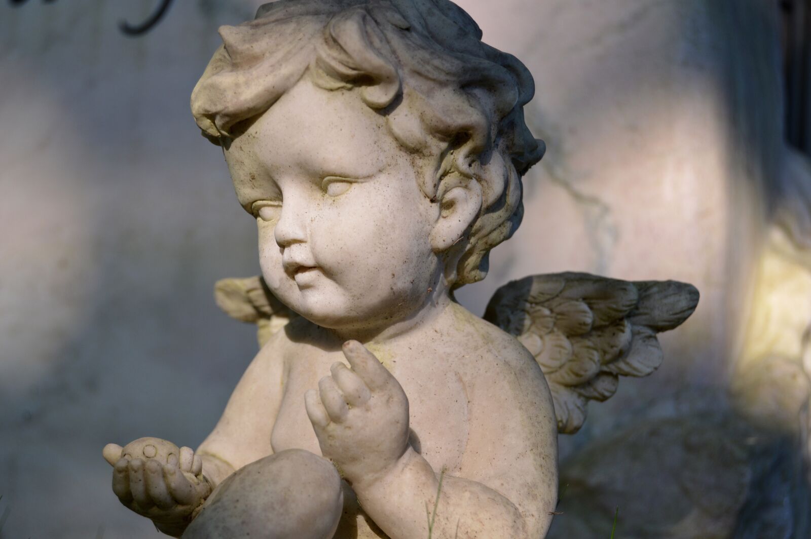 Nikon D3200 sample photo. Angel, figure, cemetery photography