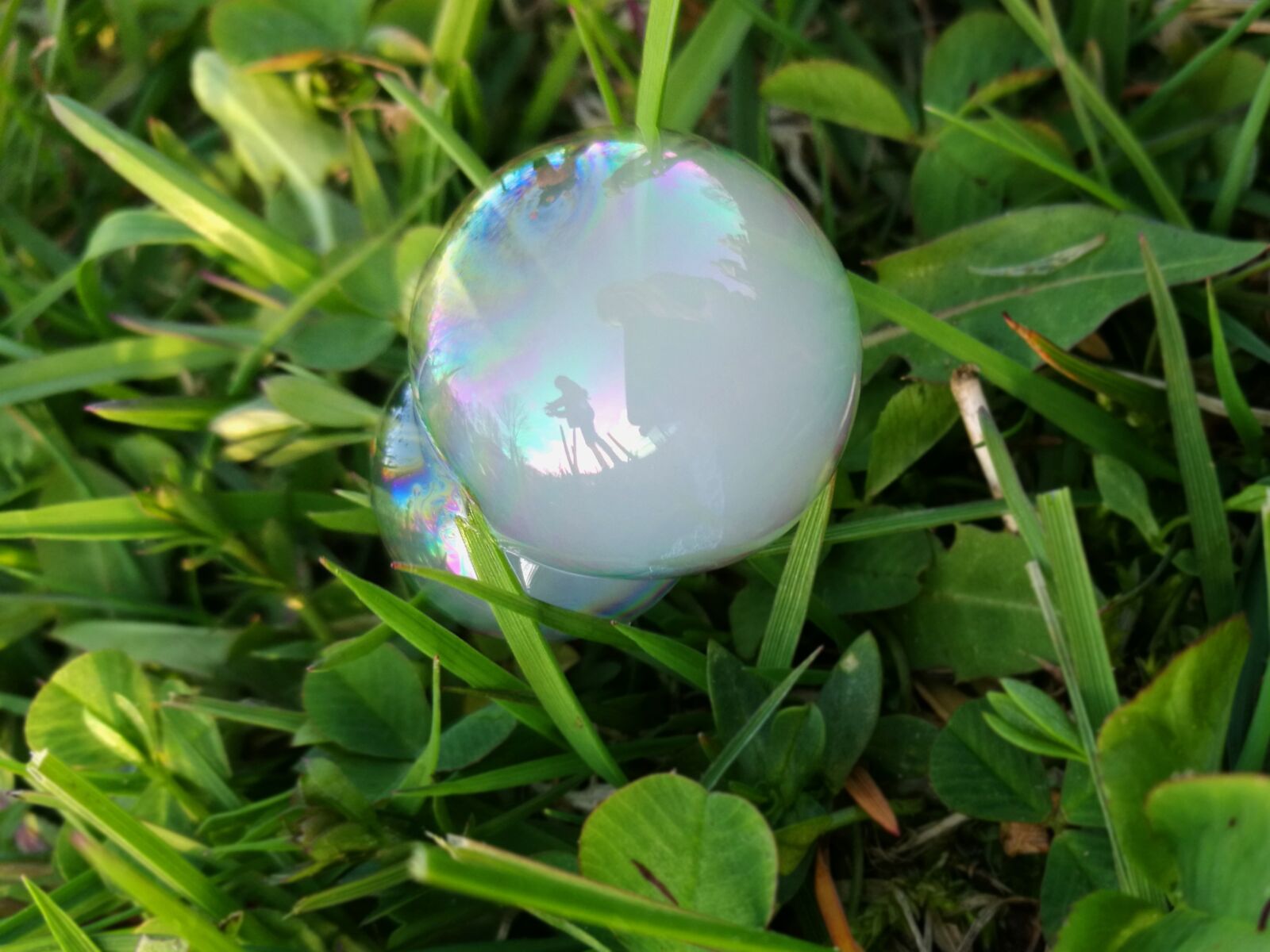 HUAWEI P9 sample photo. Soap bubbles, reflection, white photography