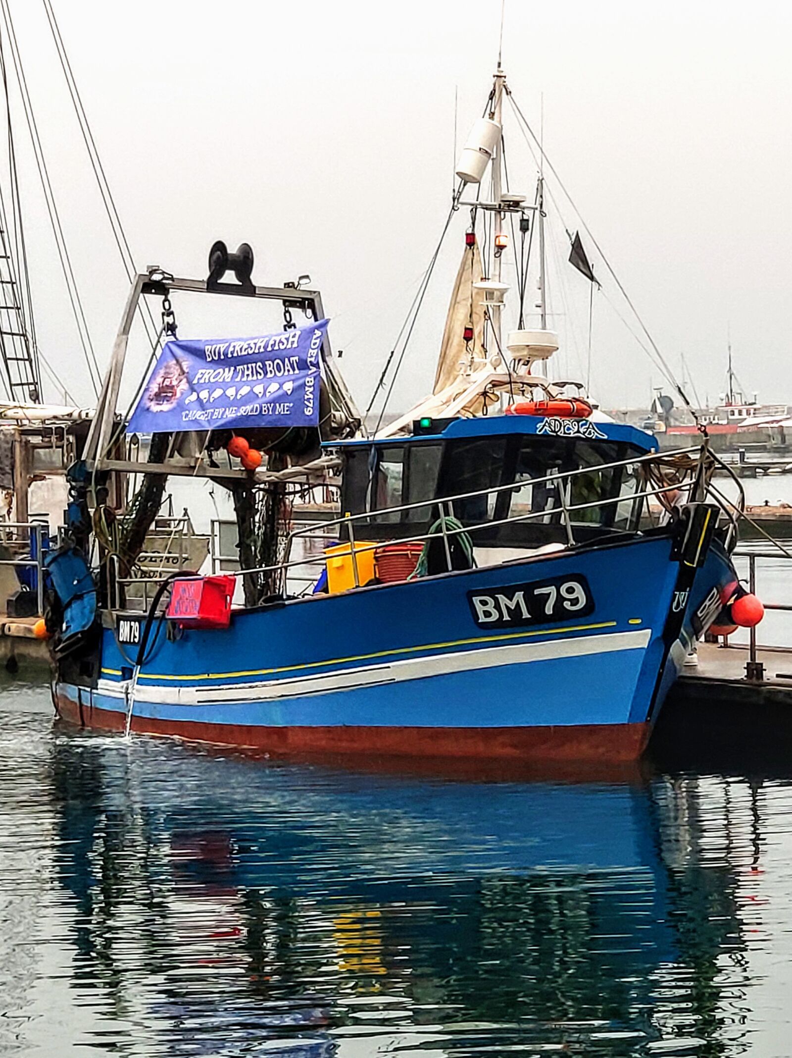 Xiaomi MI 8 sample photo. Trawler, fishing boat, brixham photography