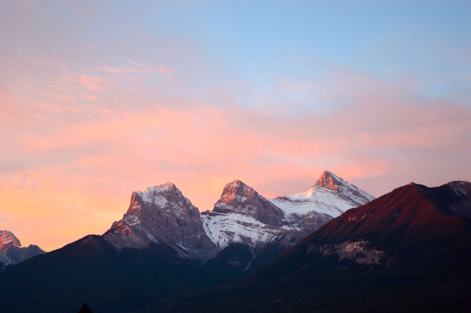 Nikon D3200 sample photo. Mountains, canada, dusk photography