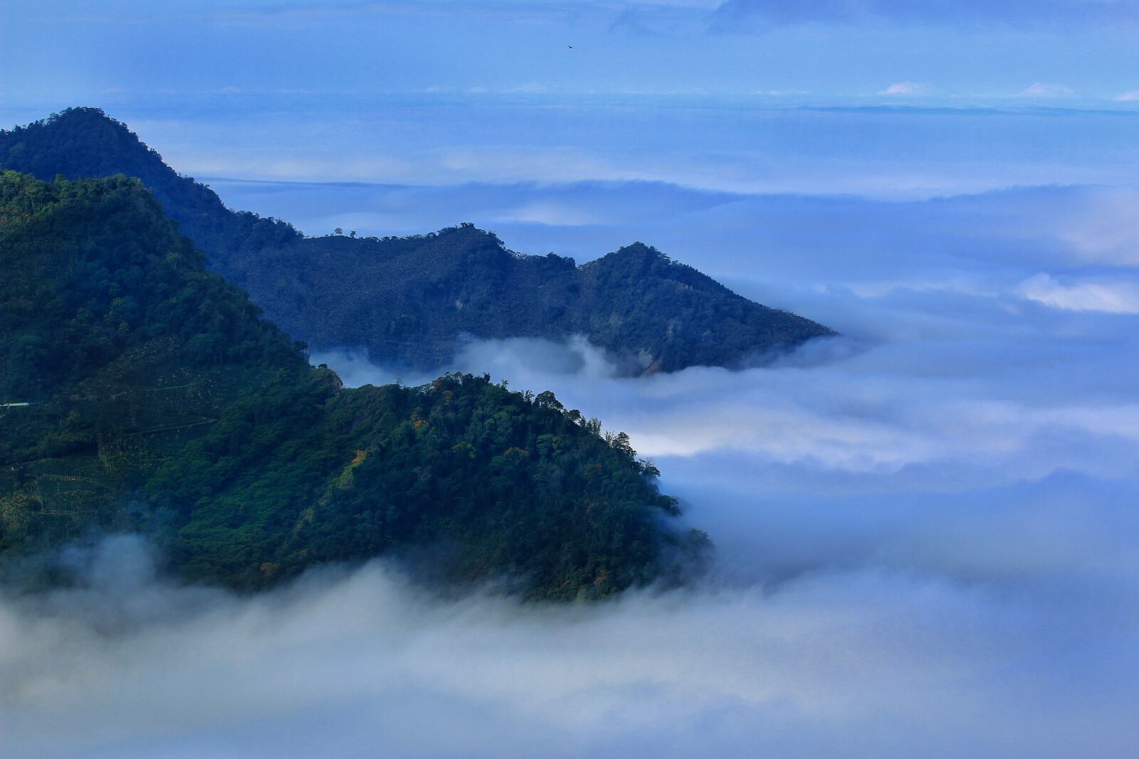 Canon EOS 70D sample photo. Foggy road, clouds, a photography