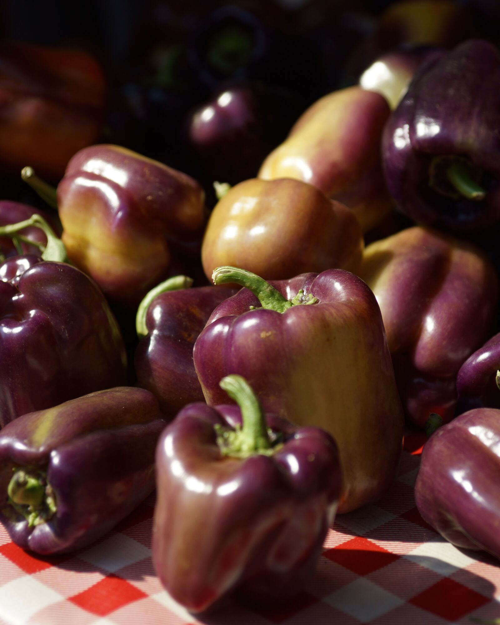 Sony SLT-A65 (SLT-A65V) sample photo. Purple, pepper, market photography