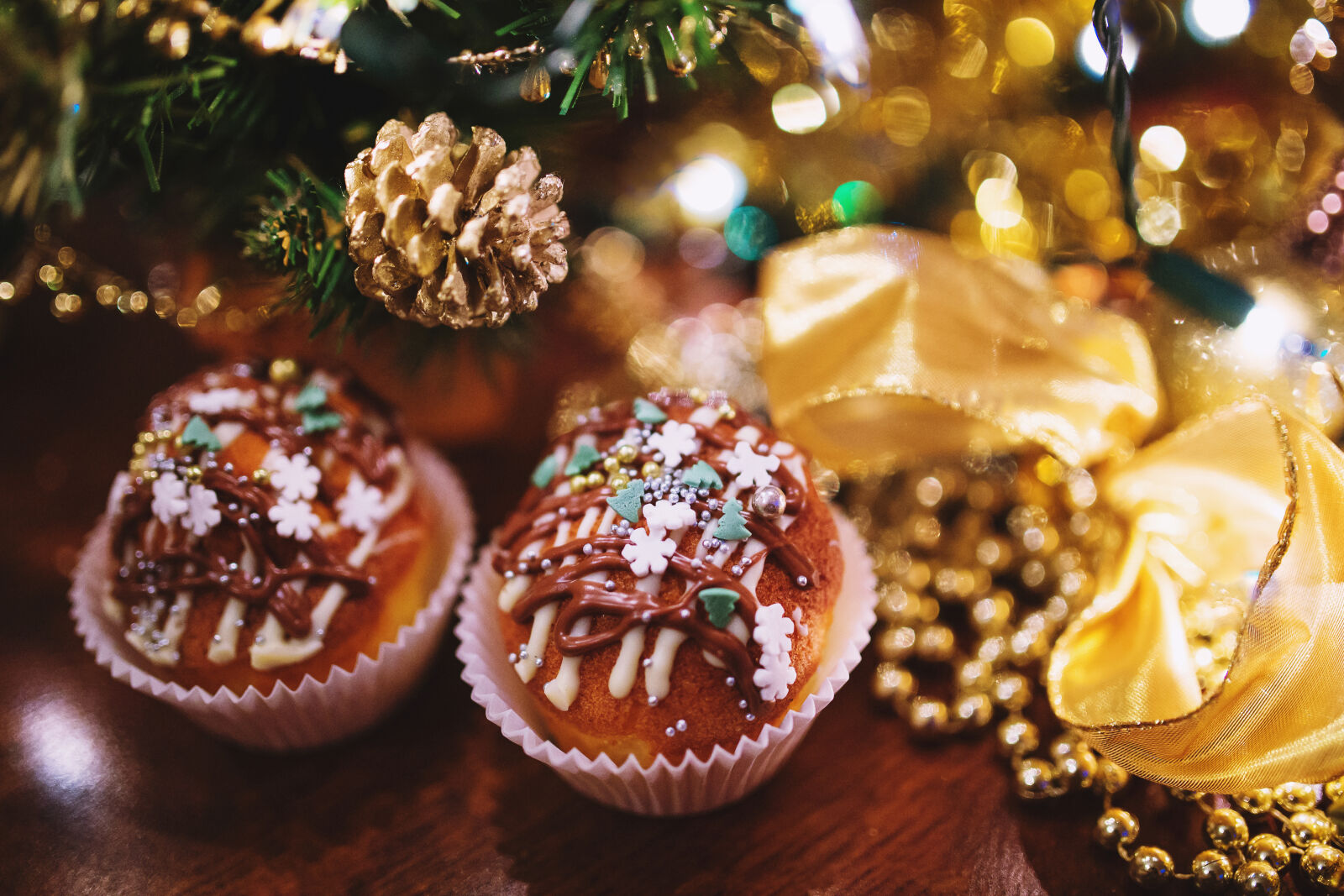 Sigma 35mm F1.4 DG HSM Art sample photo. Two, cupcakes, with, winter photography