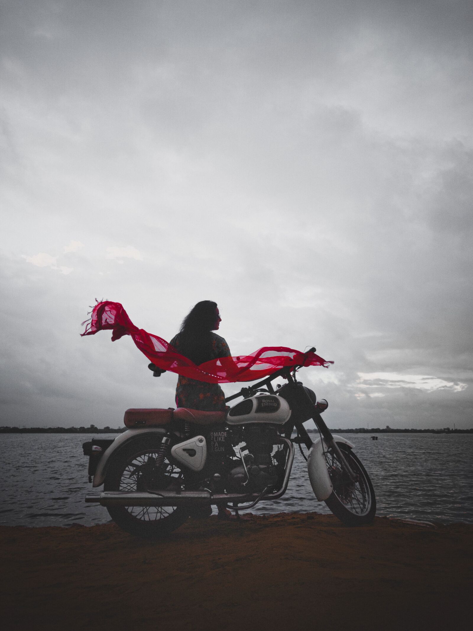 OnePlus A6000 sample photo. Girl, motorcycle, motorbike photography