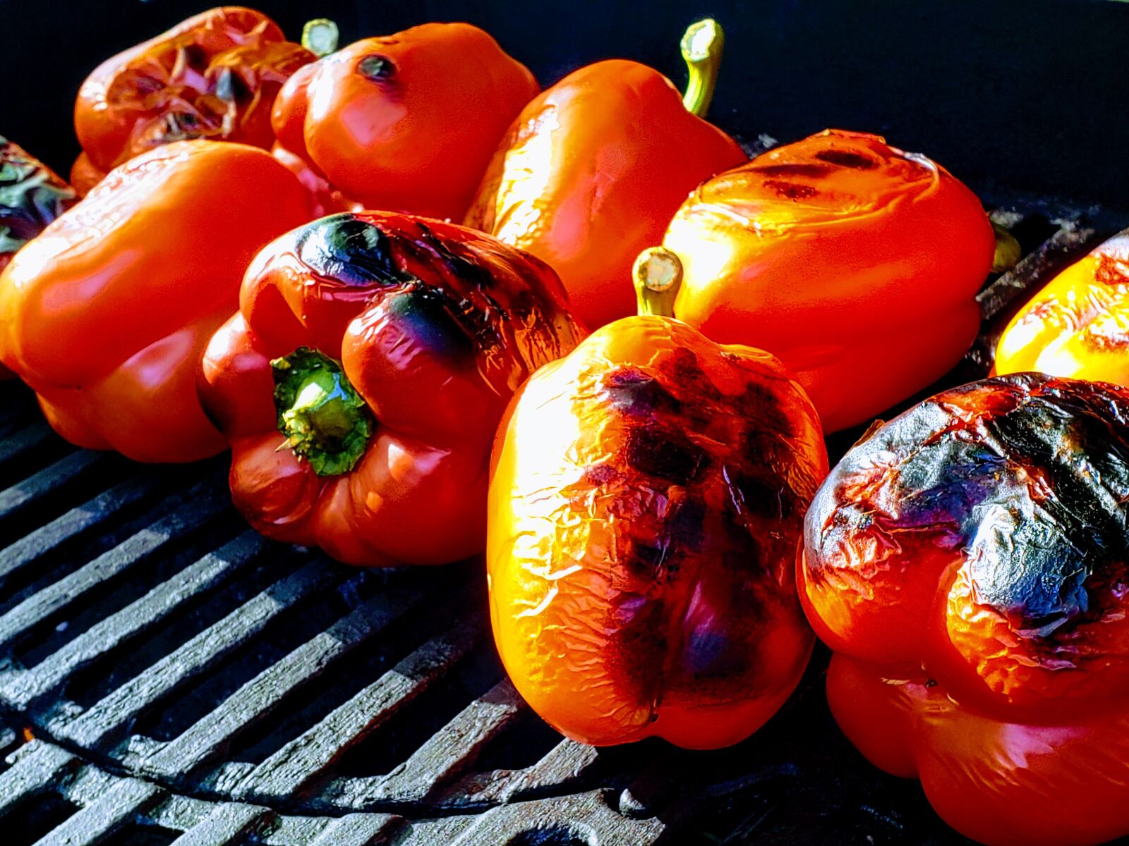 Samsung Galaxy S9+ sample photo. Roasted, red, peppers photography
