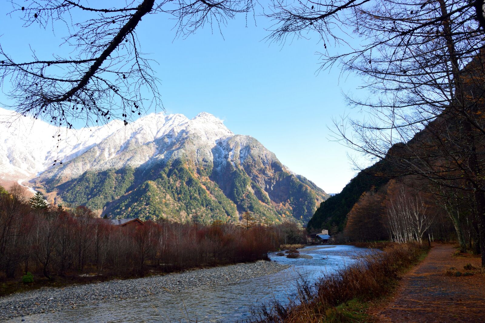 Nikon D5300 sample photo. Mountain, river, japan photography