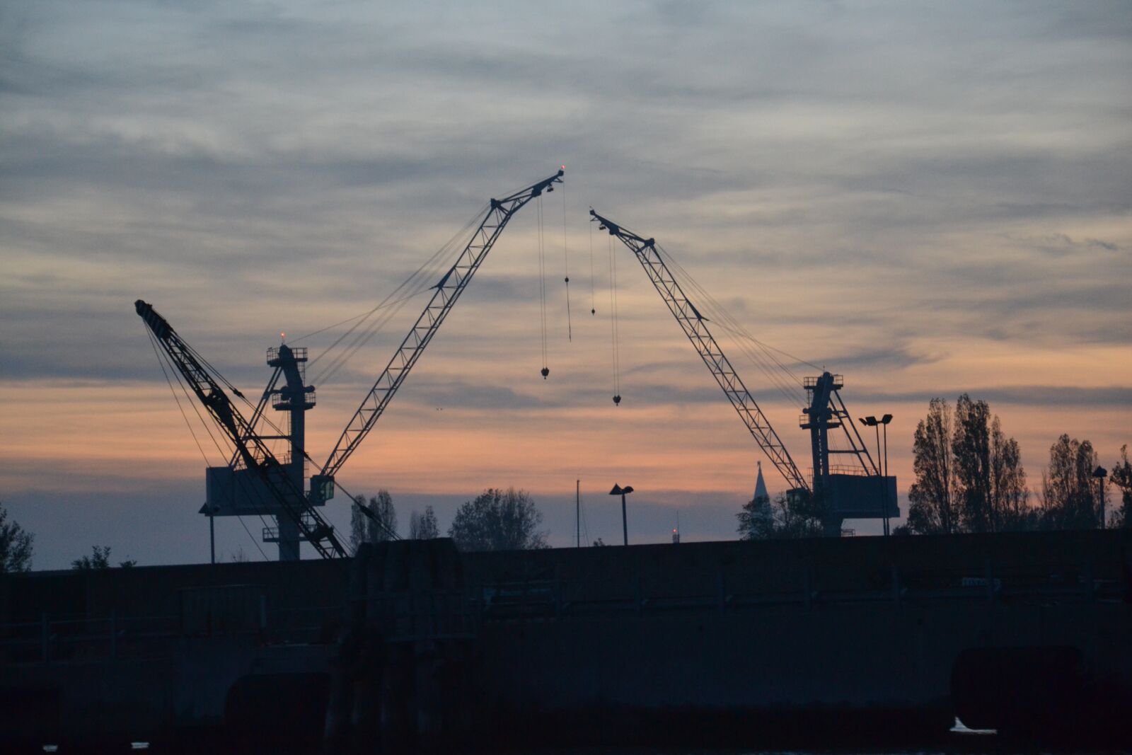 Nikon D3100 sample photo. Port, clouds, sunset photography