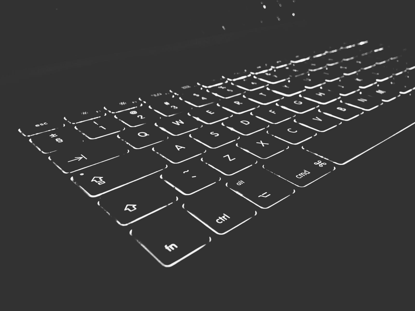 iPhone 5c back camera 4.12mm f/2.4 sample photo. Alphabet, computer, conceptual, dark photography