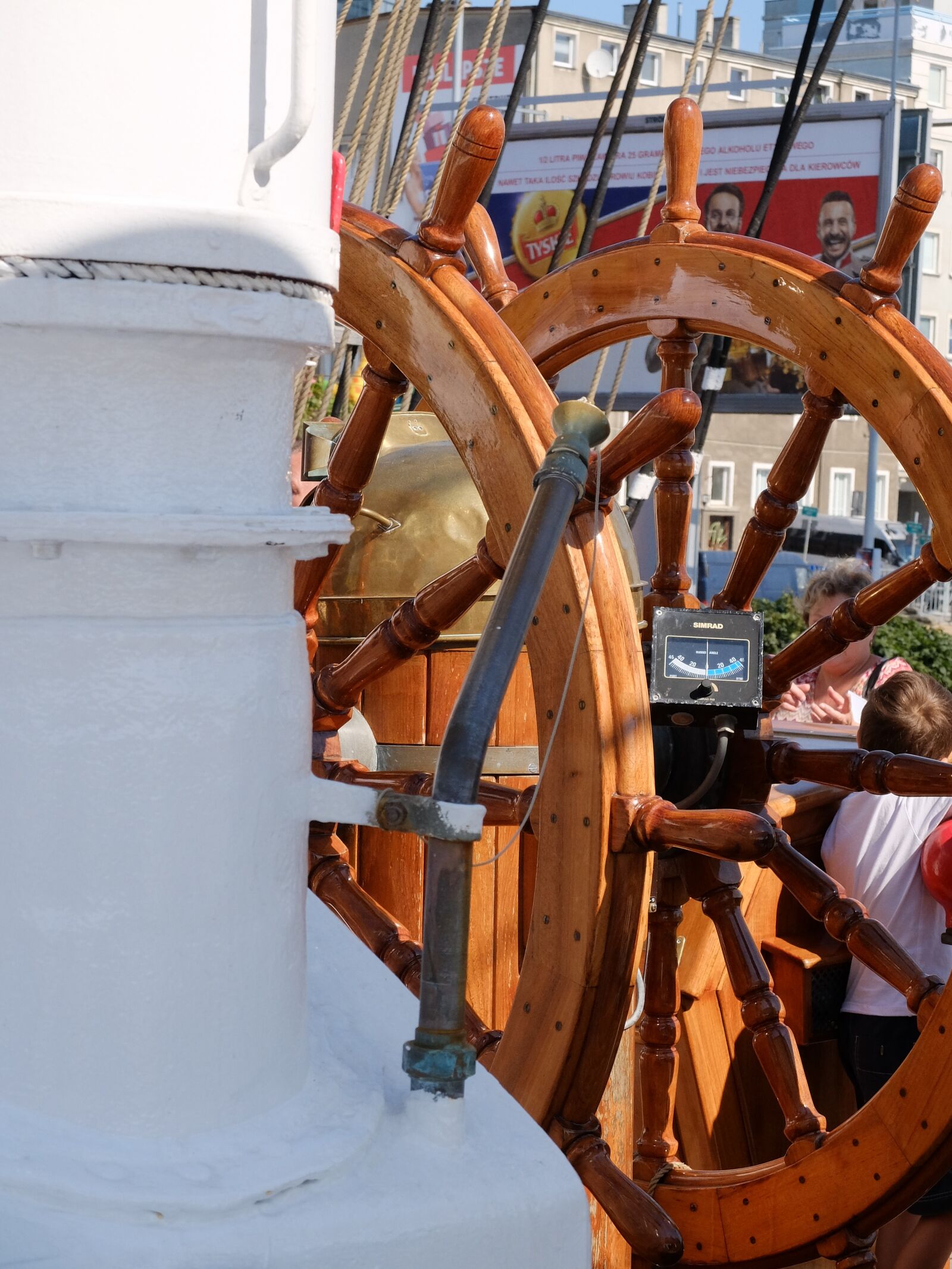 Fujifilm X30 sample photo. Sailing ship, the wheel photography
