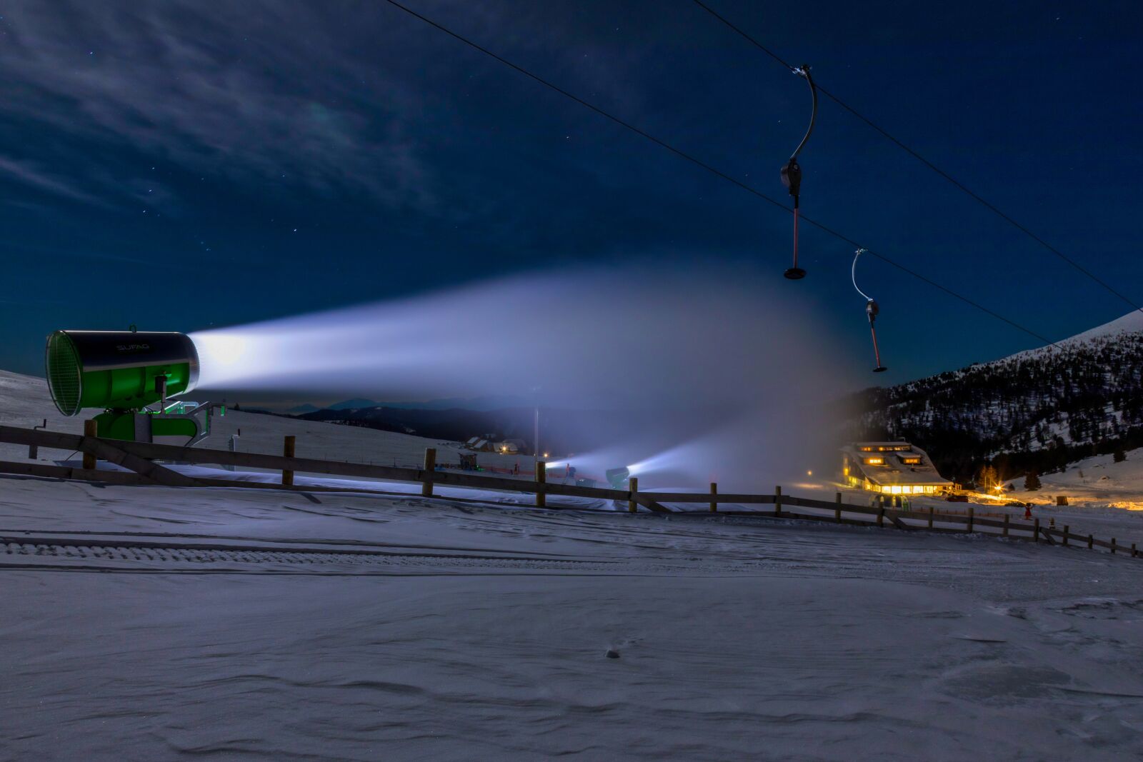 Canon EOS 5D Mark IV sample photo. Snow cannon, winter, skiing photography
