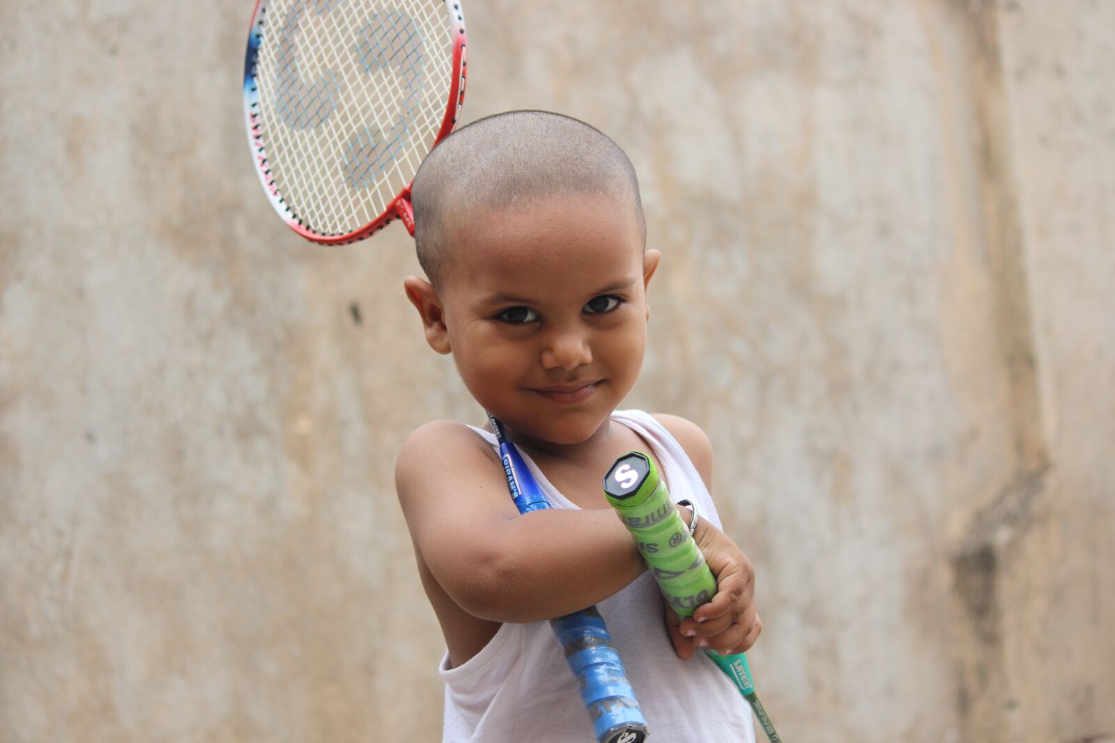 Canon EOS 700D (EOS Rebel T5i / EOS Kiss X7i) sample photo. Badminton, boy, happy photography