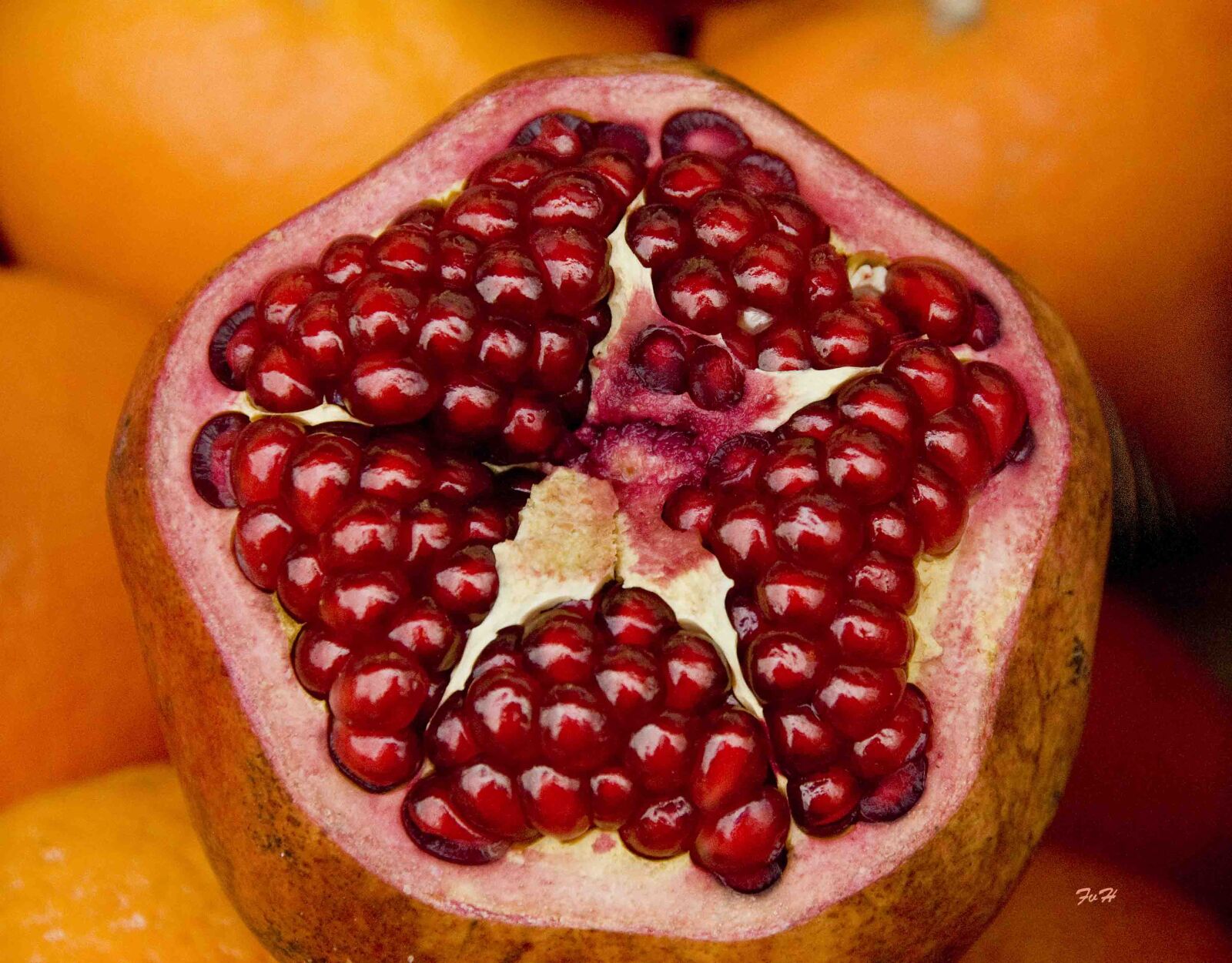 Nikon D300 sample photo. Food, fruit, pomegranate photography