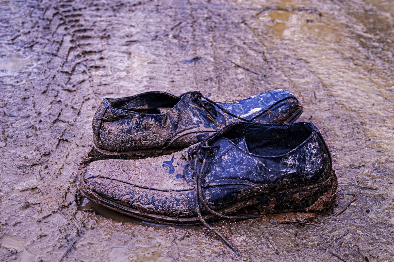 Nikon D3200 sample photo. Shoes, mud, muddy shoes photography