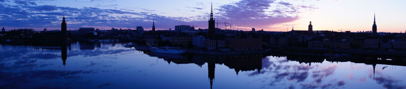 Sony Alpha NEX-5 sample photo. Panorama, stockholm, sunrise photography