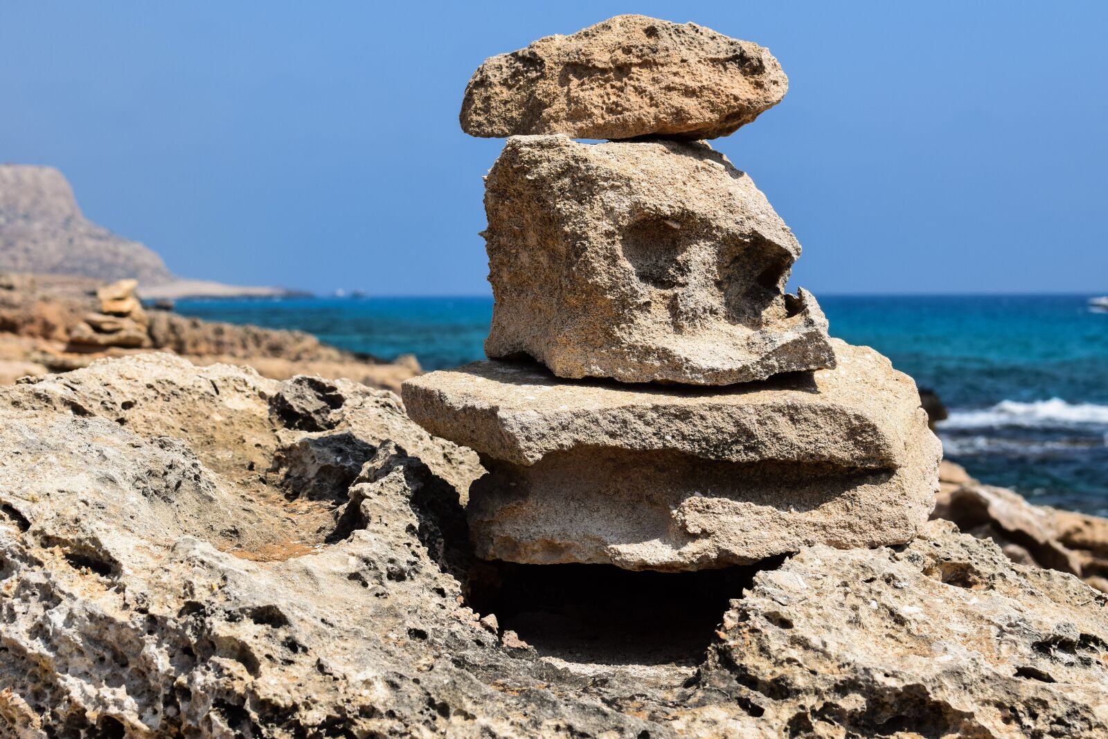 Nikon D3300 sample photo. Stones, path sign, nature photography