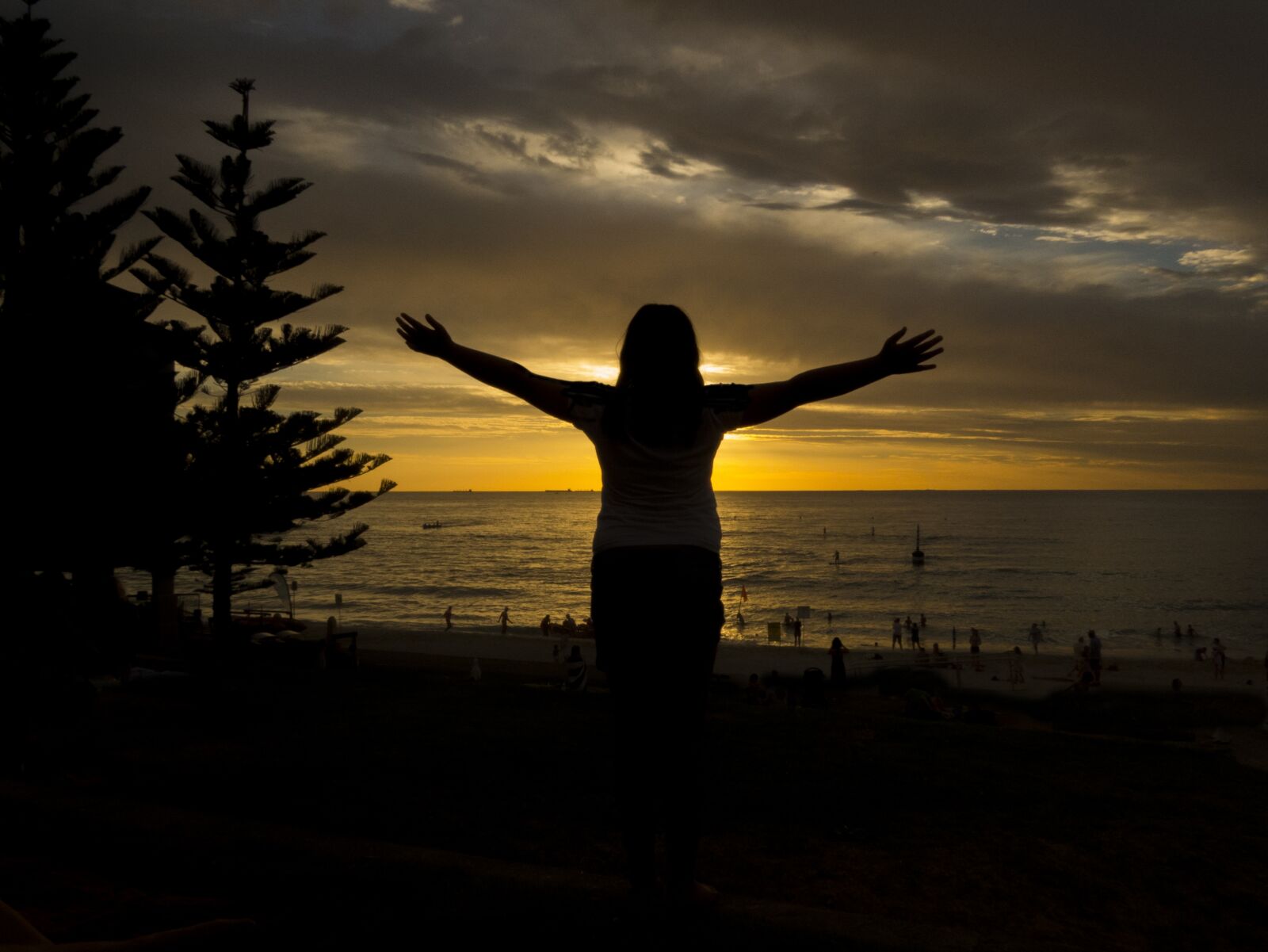 Canon PowerShot SX50 HS sample photo. Silhouette, cottesloe, perth photography