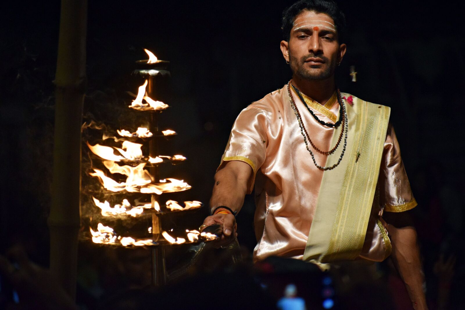 Nikon D3300 sample photo. Ganga ghat, ganga aarti photography