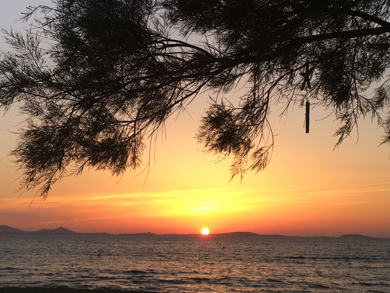 Apple iPhone 6s sample photo. Sunset, naxos, greece photography