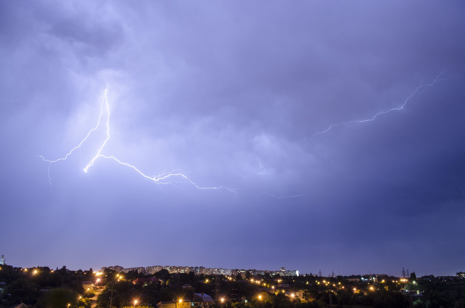 Nikon D5100 sample photo. Thunderstorm, lightning, clouds photography