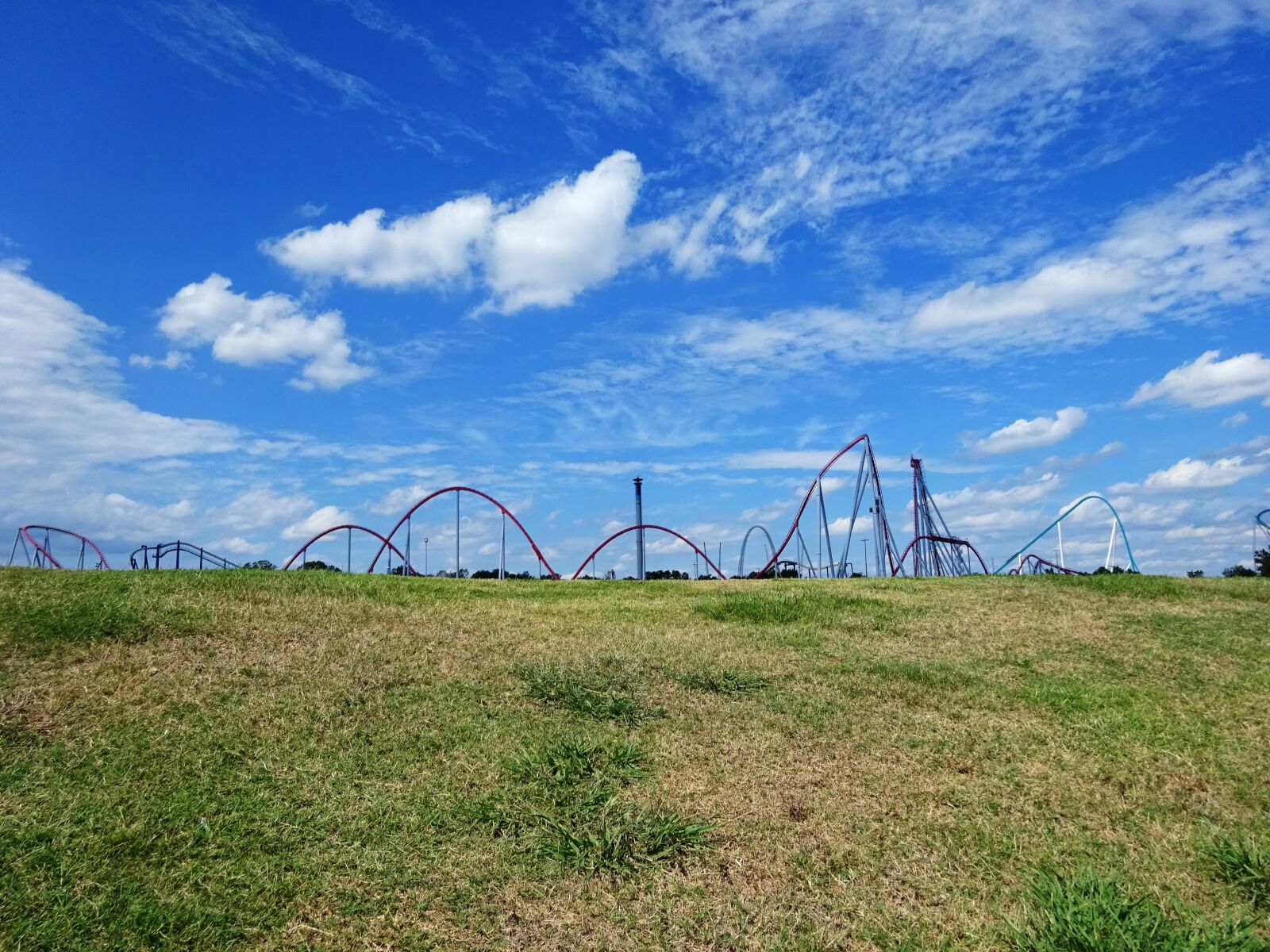 Sony Cyber-shot DSC-WX350 sample photo. Roller coaster, amusement, park photography