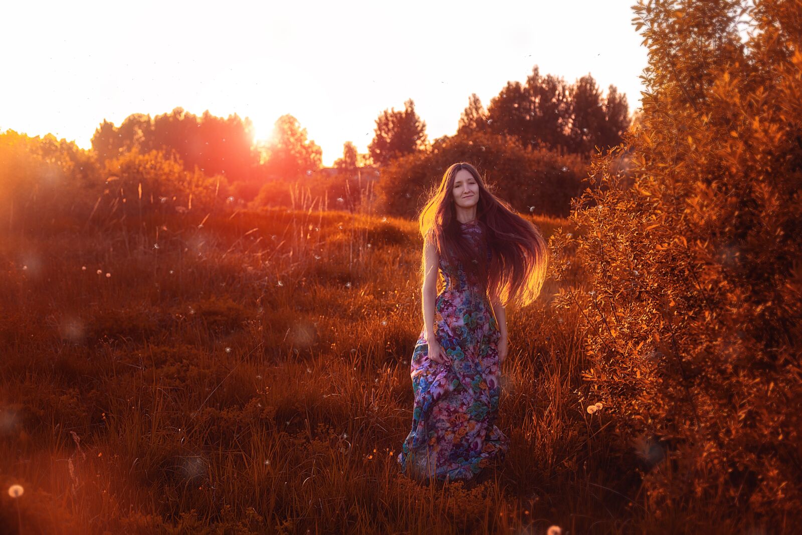 Canon EOS 6D + Canon EF 50mm F1.4 USM sample photo. Girl, sunset, dress photography