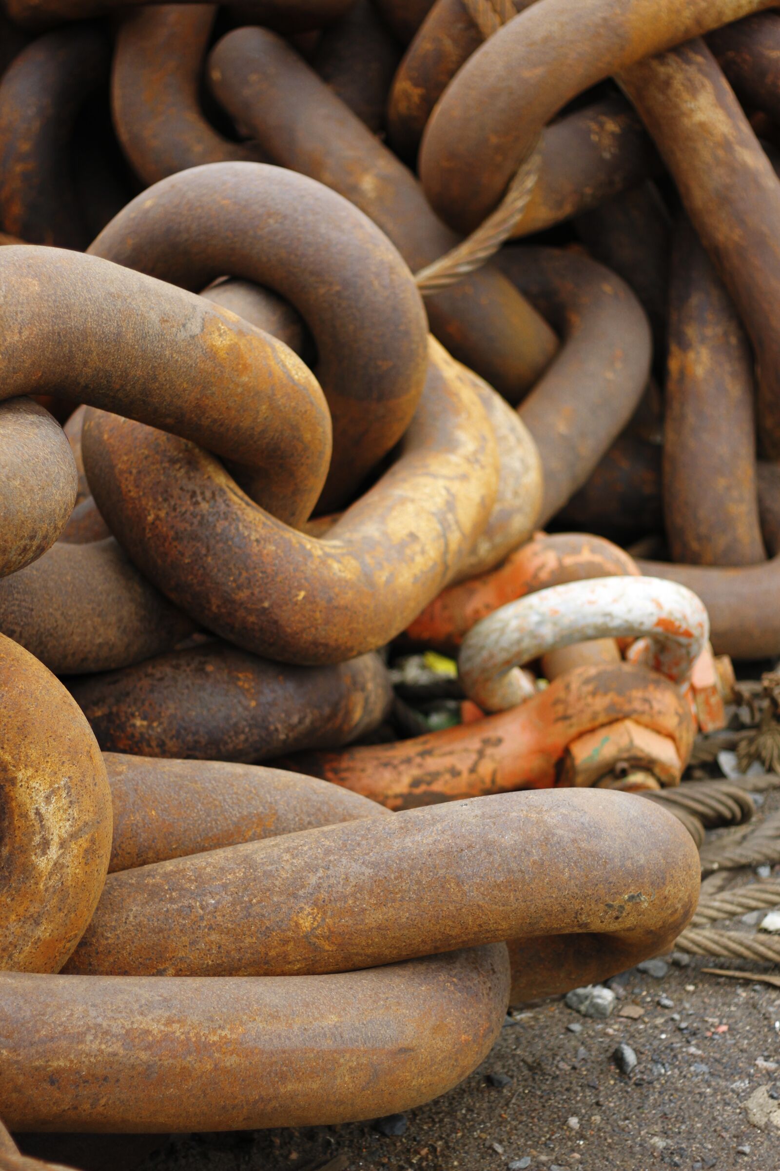 Canon EOS 7D sample photo. Chain, rust, metal photography