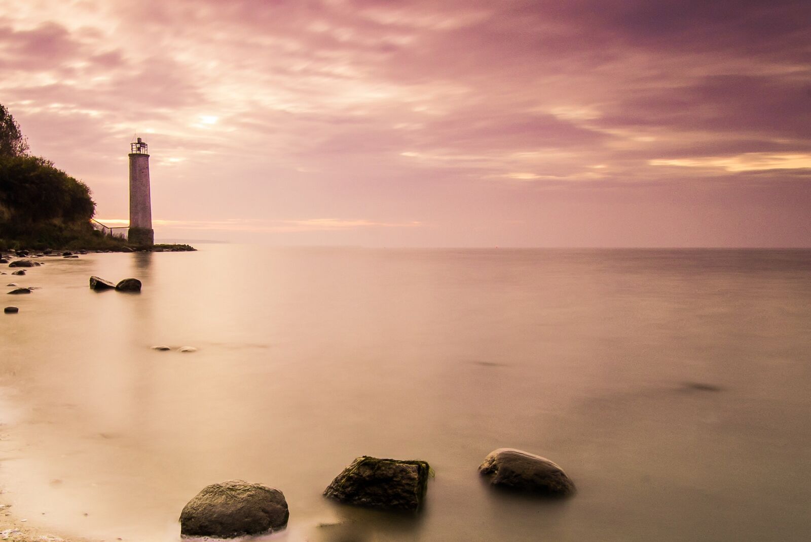 Nikon D80 sample photo. Lighthouse, sunset, rügen photography
