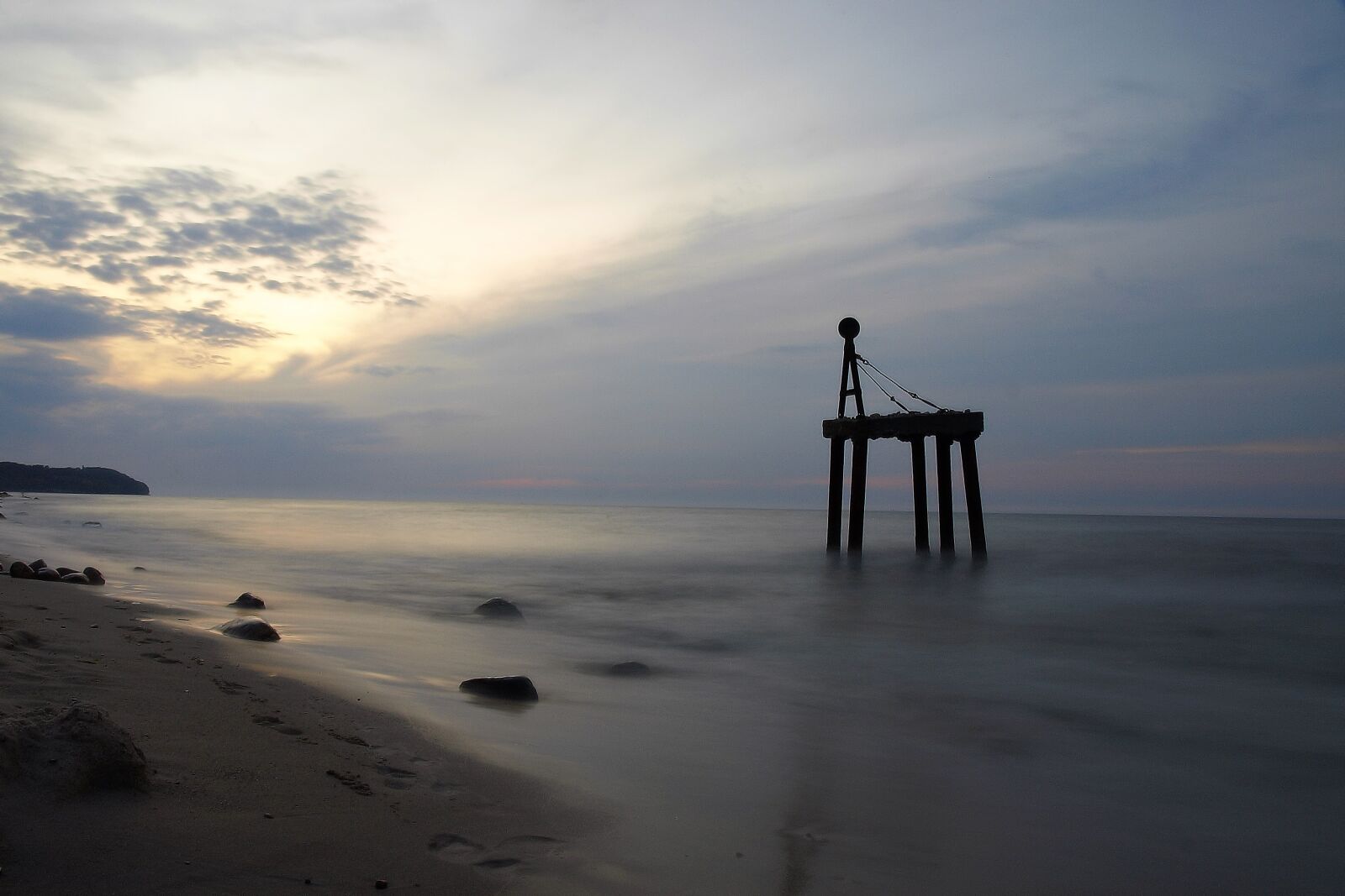 Olympus E-510 (EVOLT E-510) sample photo. Beach, sunset, the baltic photography