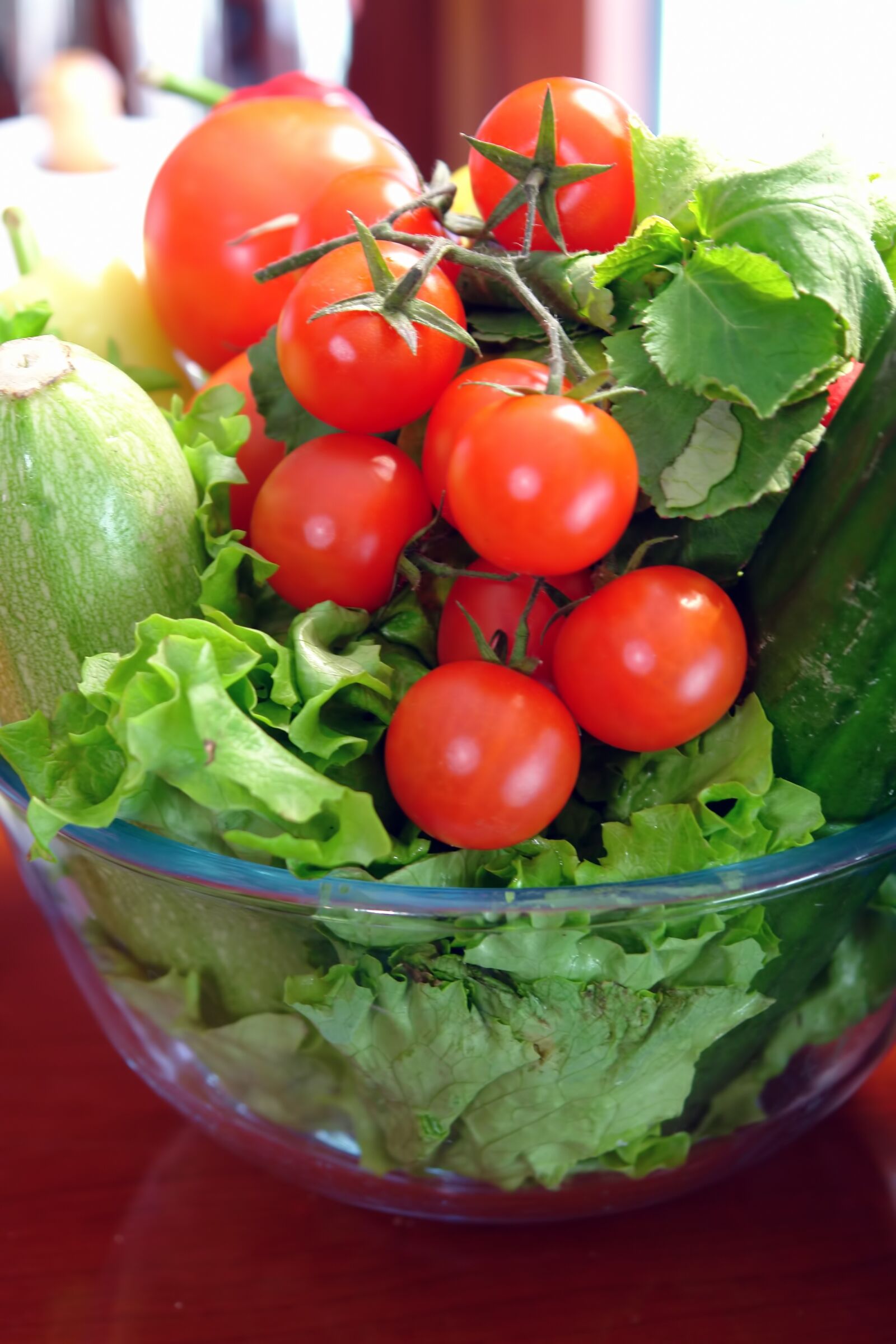 Sony DSC-R1 sample photo. Salad, tomatoes, healthy photography