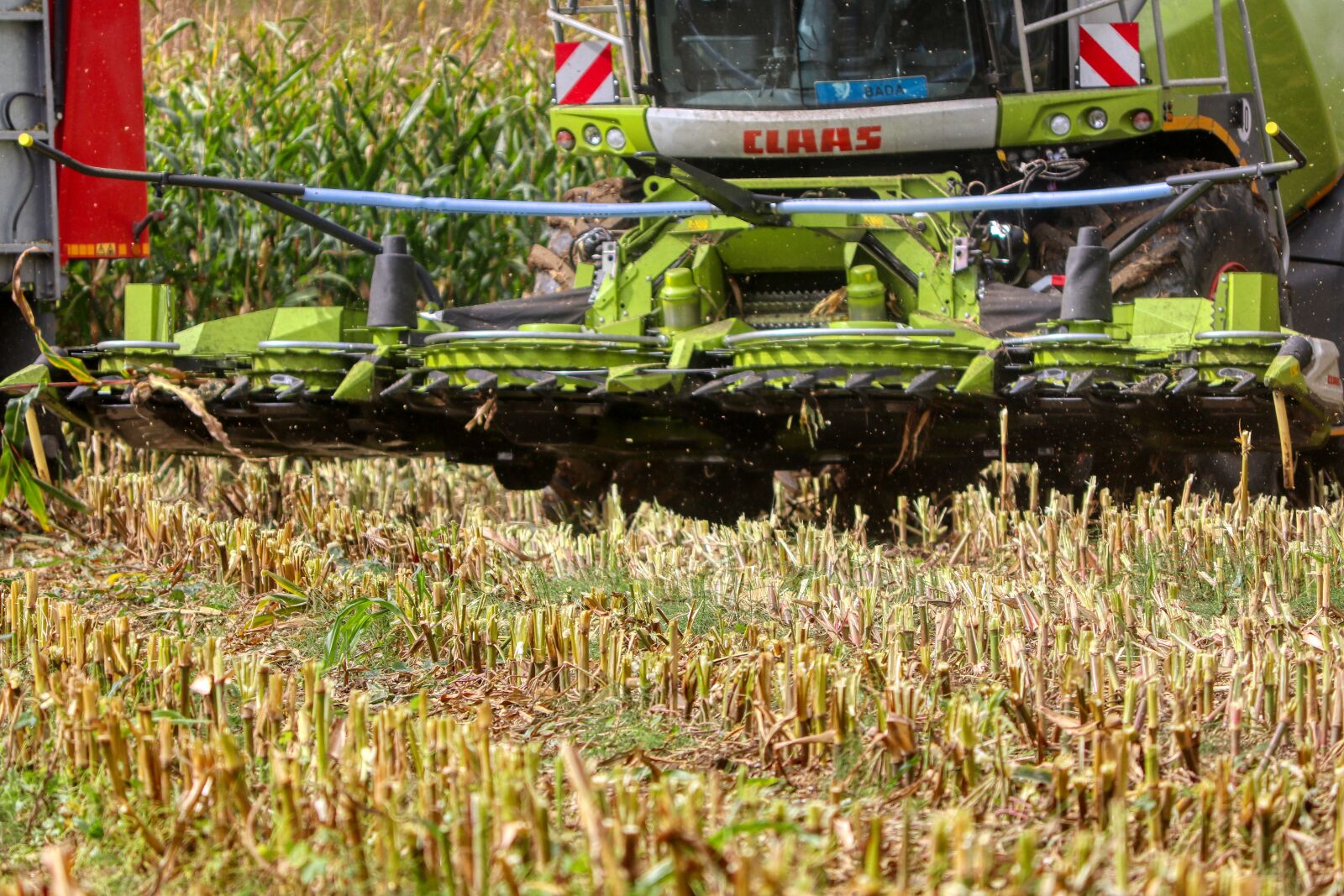 Canon EOS 80D sample photo. Combine harvester, corn, field photography