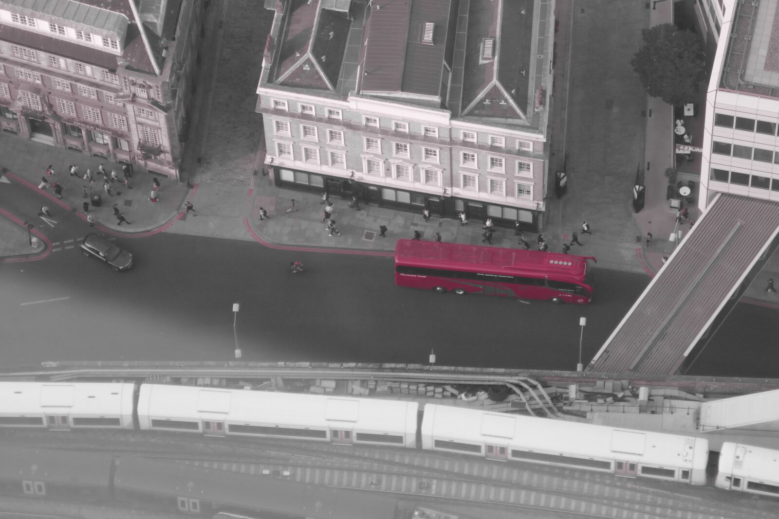 Panasonic DMC-TZ101 sample photo. London, bus, red bus photography