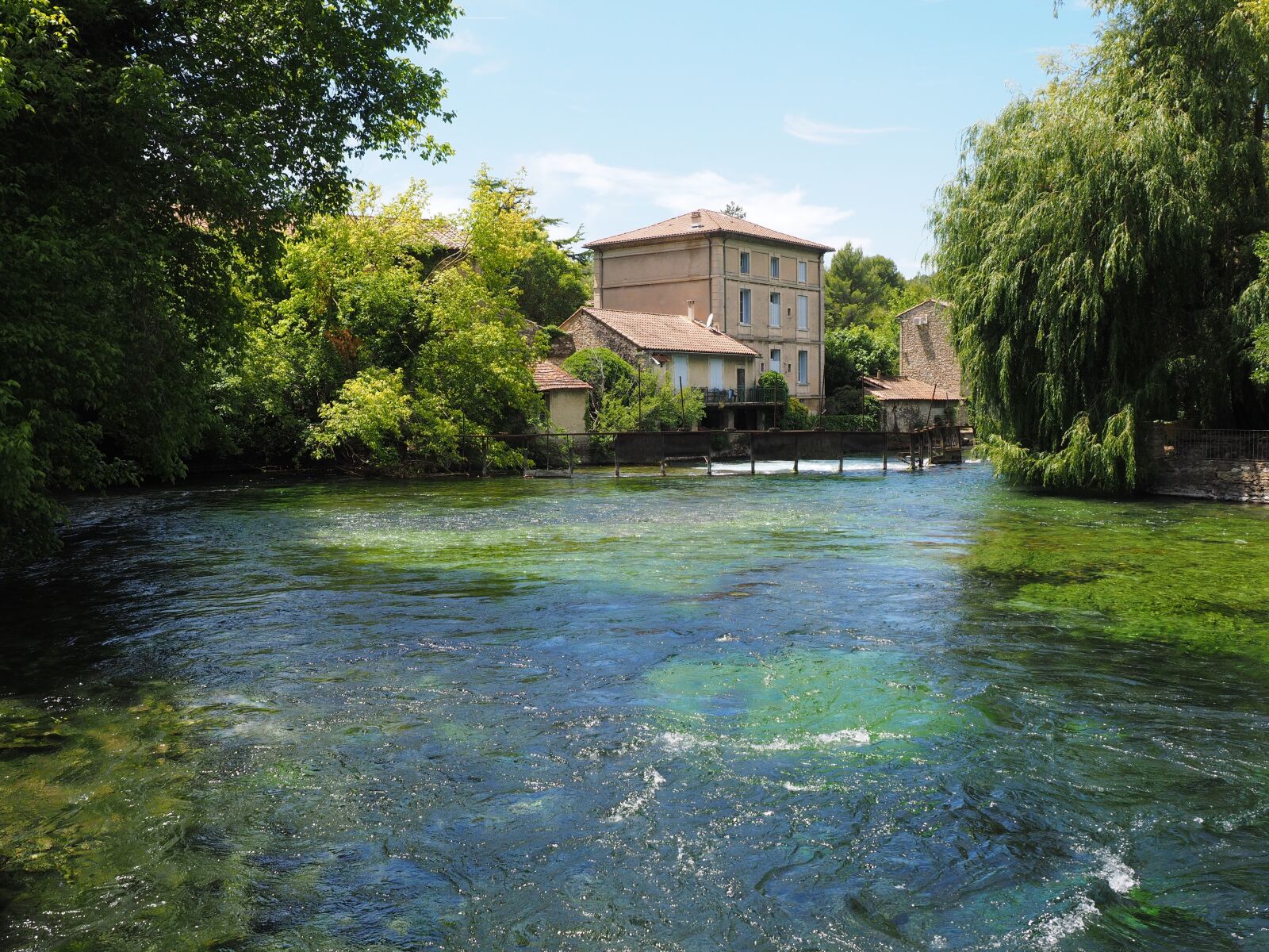 Olympus OM-D E-M1 + Olympus M.Zuiko Digital ED 12-40mm F2.8 Pro sample photo. Fontaine-de-vaucluse, river, water photography