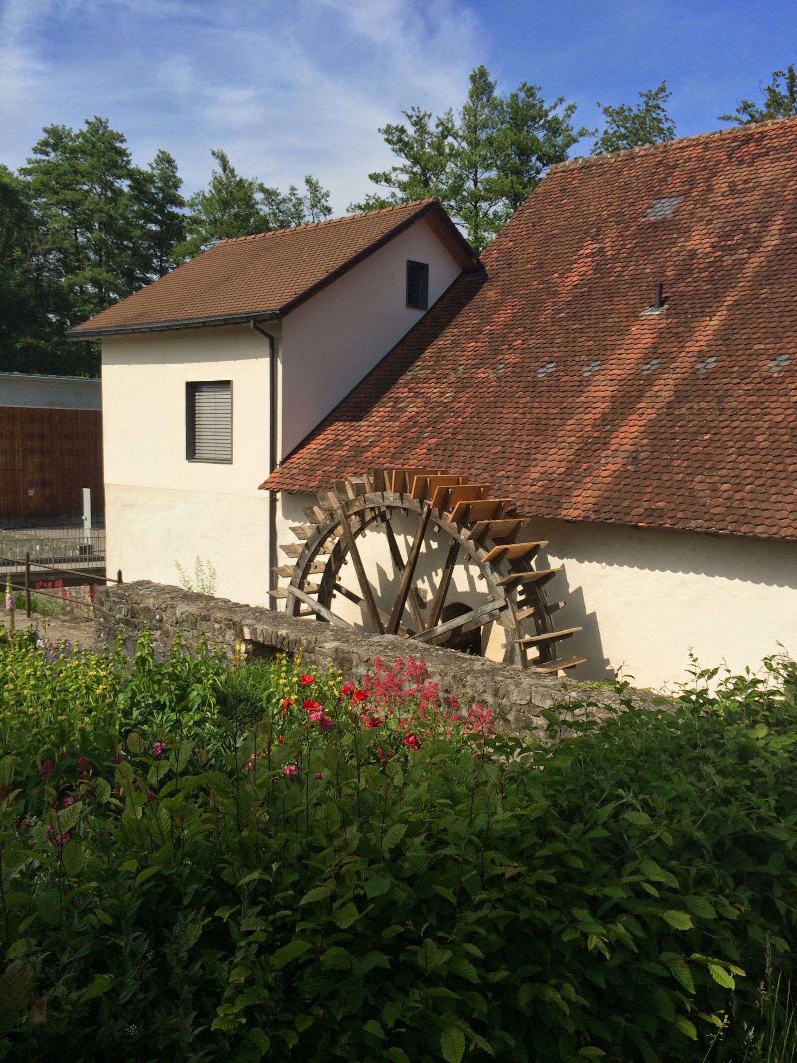 iPhone 5s back camera 4.12mm f/2.2 sample photo. Waterwheel, garden, mill photography