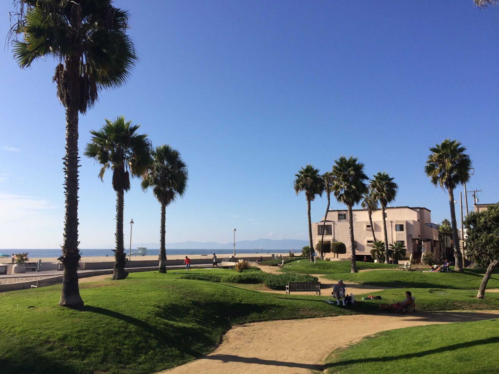 iPhone 5s back camera 4.15mm f/2.2 sample photo. California, beach, palms photography